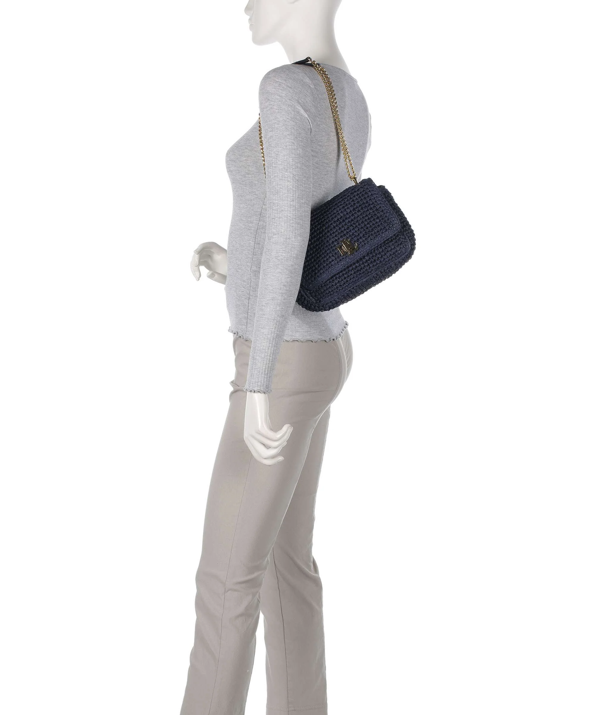 Lauren Ralph Lauren Sophee 22 Torba na ramię refined navy - Image 3