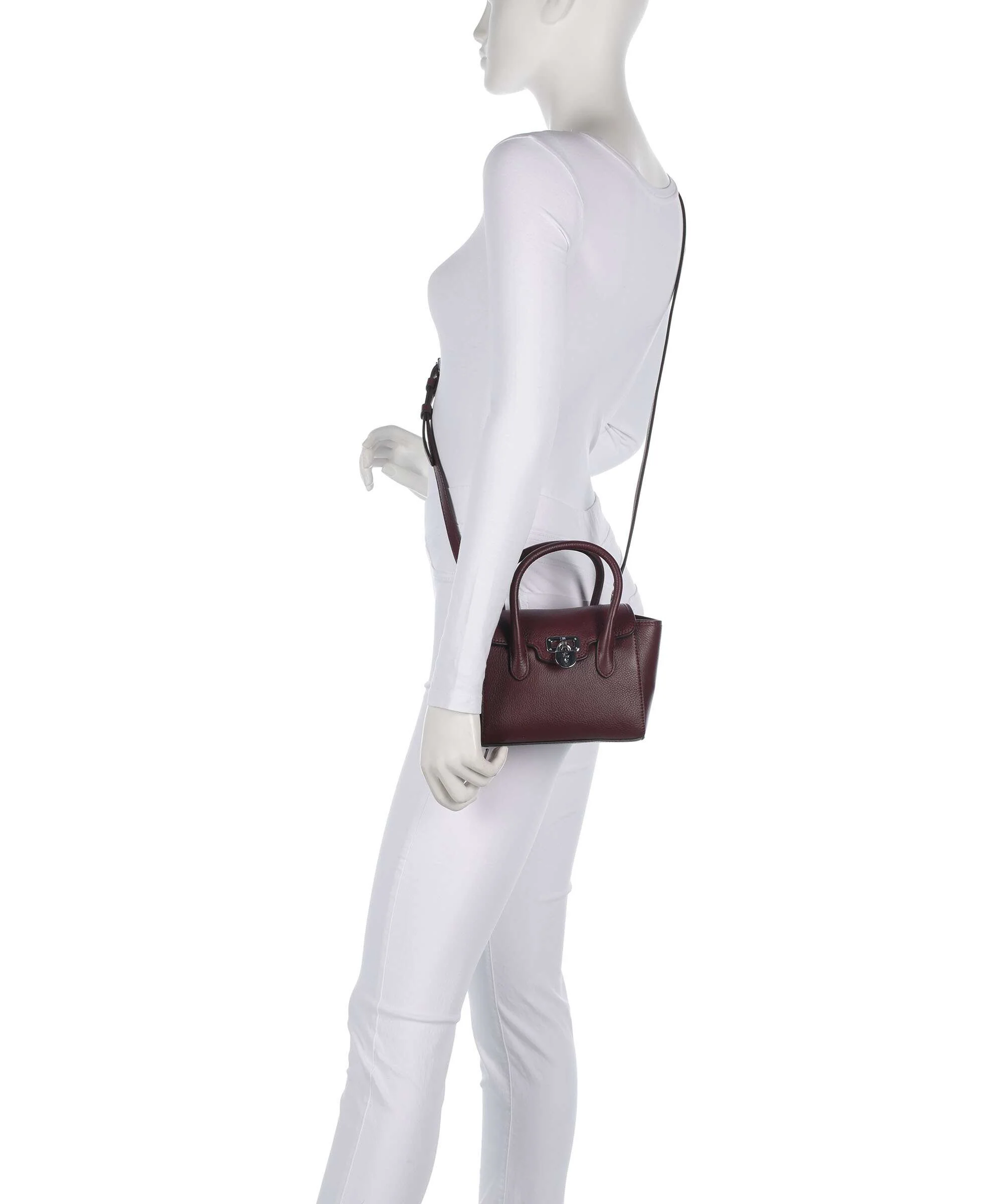 Lauren Ralph Lauren Tanner Small Torba przez ramię dark garnet - Image 3