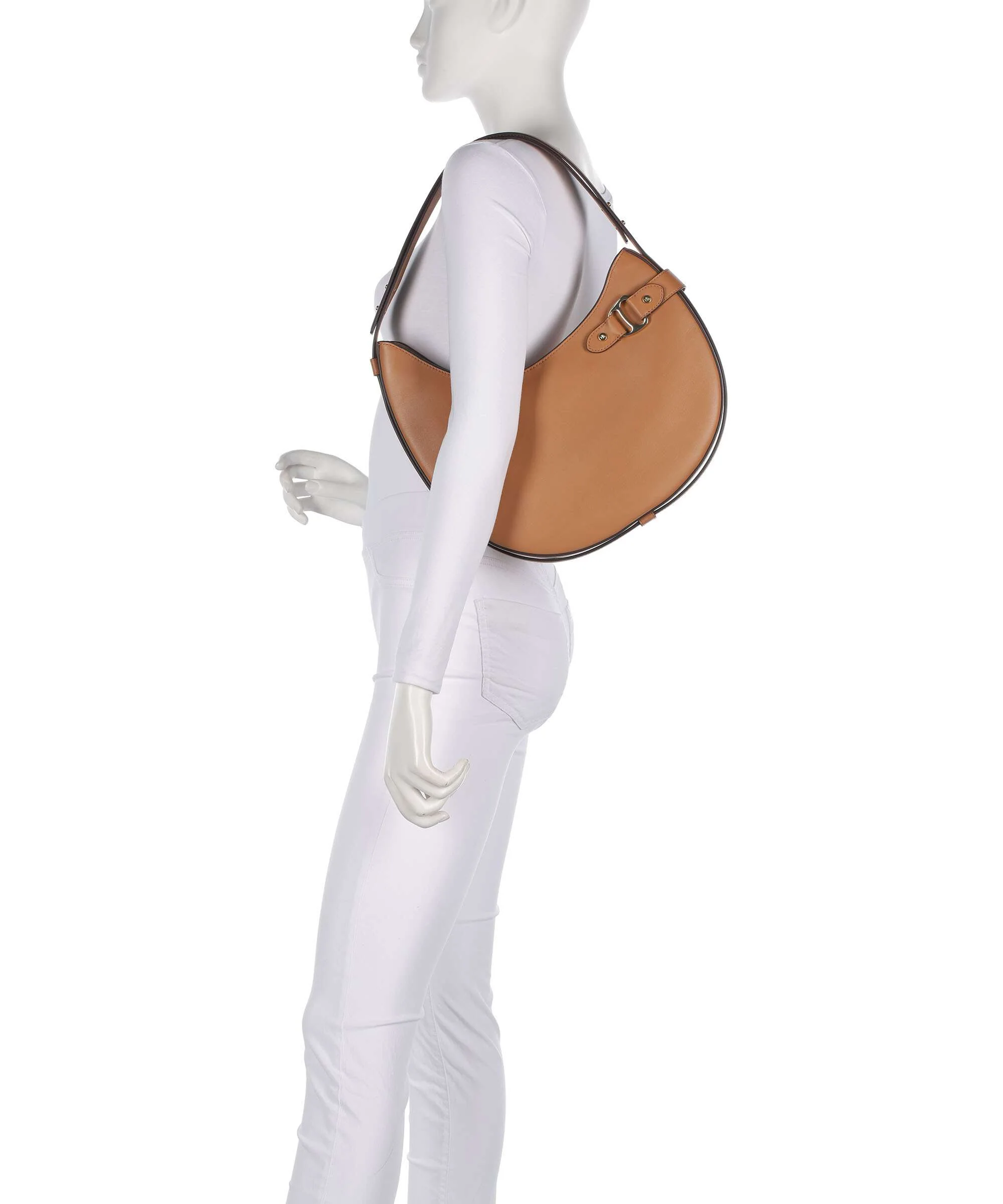 Lauren Ralph Lauren Tasha Large Torba na ramię classic caramel - Image 3