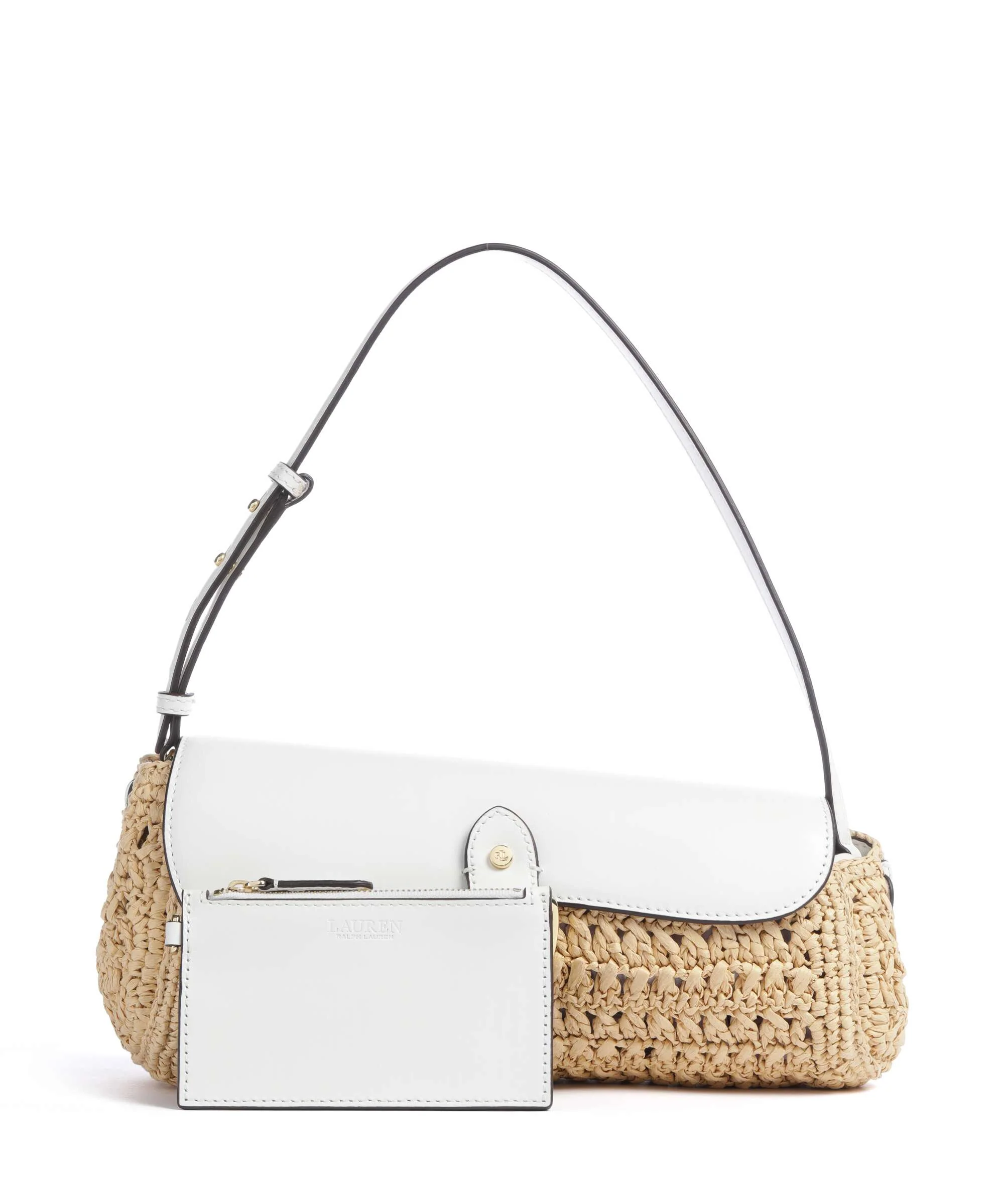 Lauren Ralph Lauren Tasha Medium Torba na ramię natural/white - Image 4