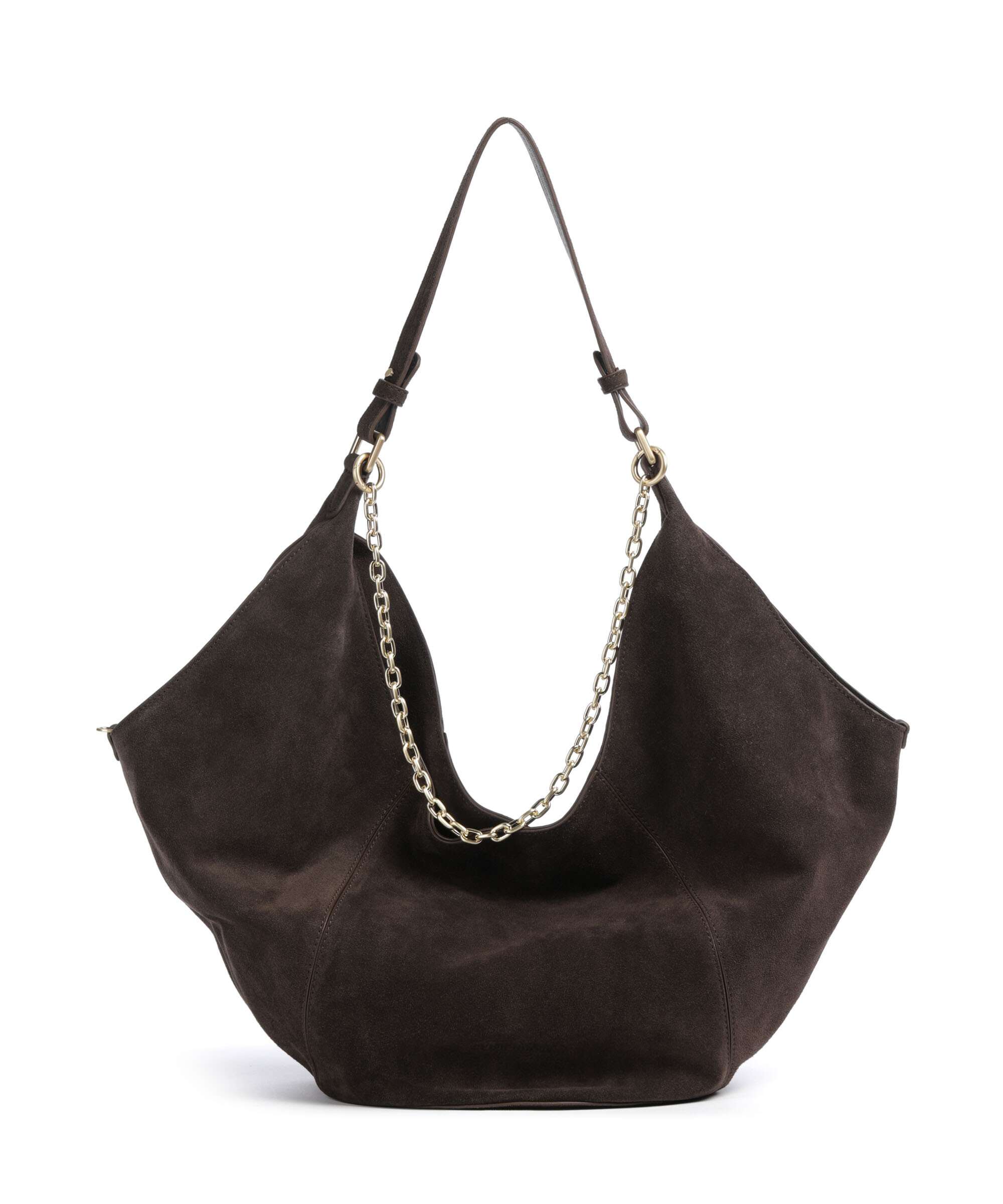 Les Visionnaires Amelie Cozy Chain Torebka worek dark brown