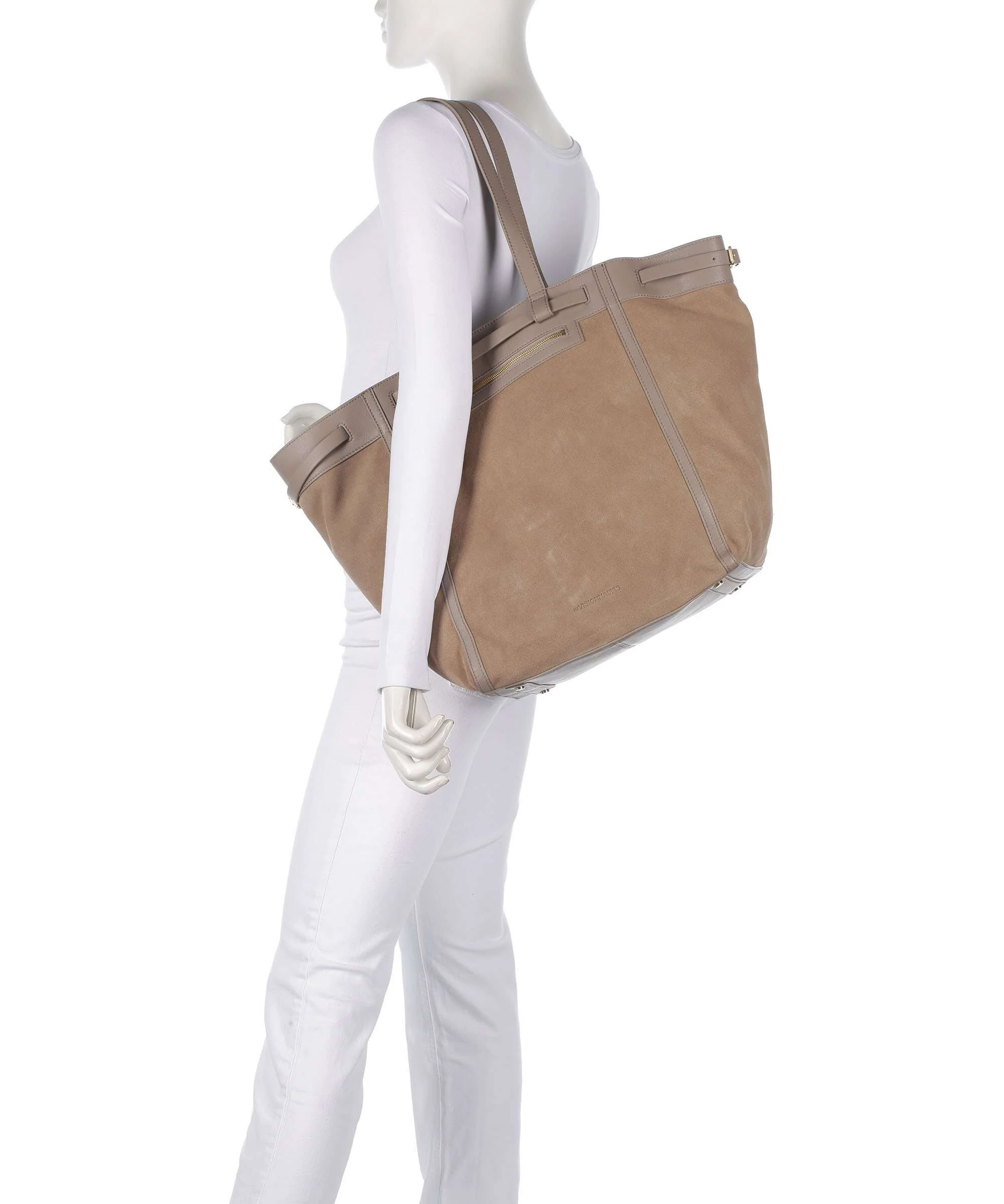Les Visionnaires Felicia Cozy Torba na zakupy mushroom/capuccino beige - Image 3