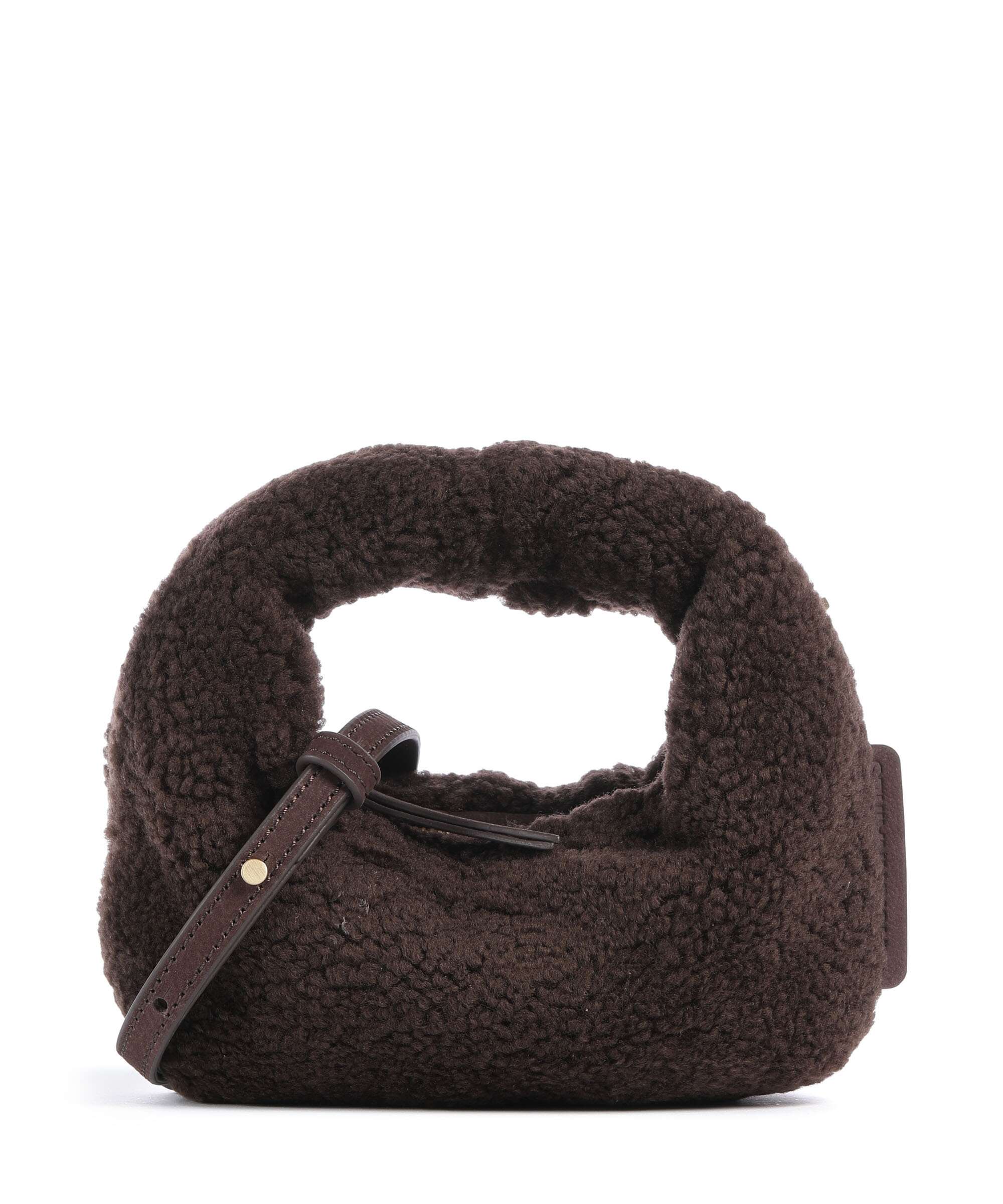 Les Visionnaires Greta Teddy Micro Torba przez ramię pecan