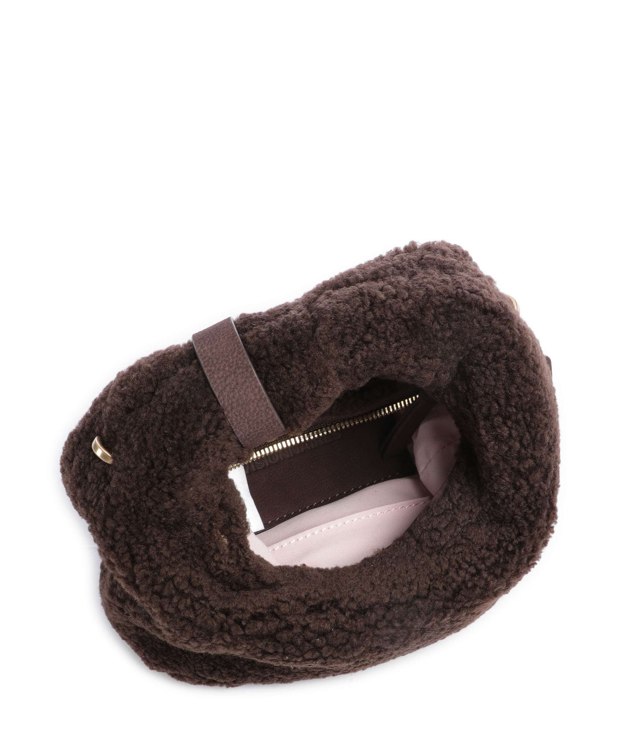 Les Visionnaires Greta Teddy Micro Torba przez ramię pecan - Image 6