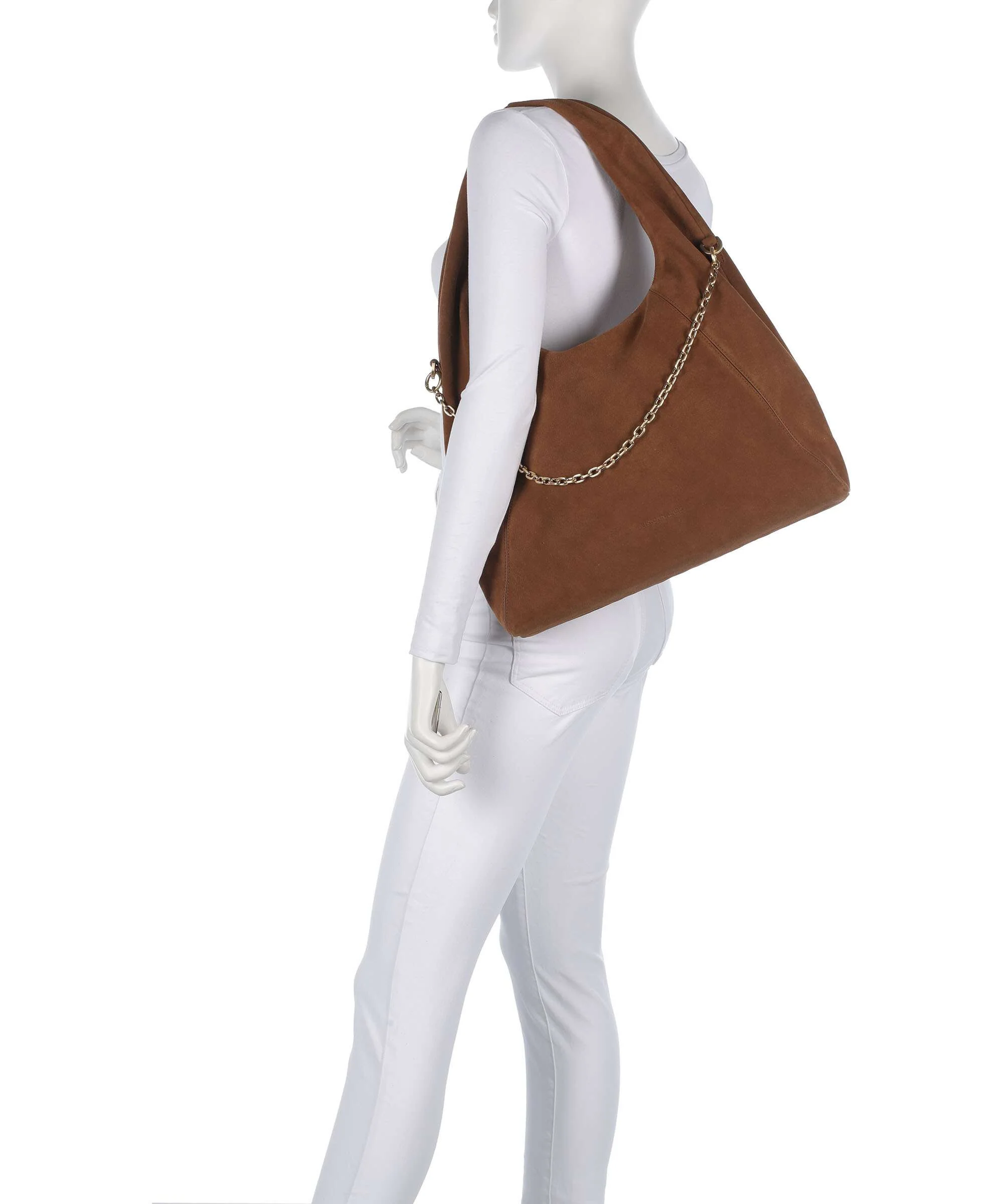 Les Visionnaires Jade Cozy Chain Torebka worek cognac - Image 3
