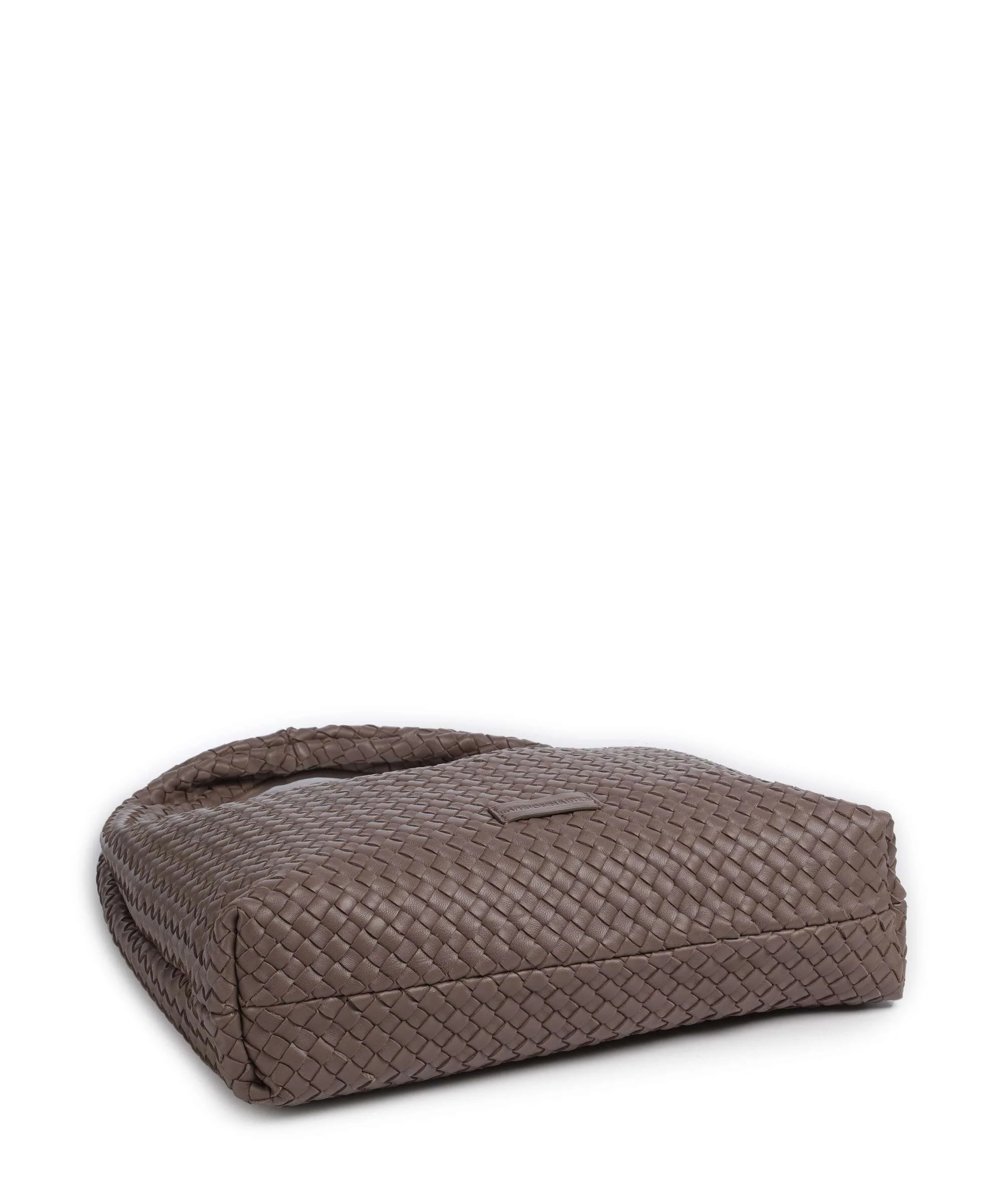 Les Visionnaires Jade Weave Silky Torebka worek taupe brown - Image 4