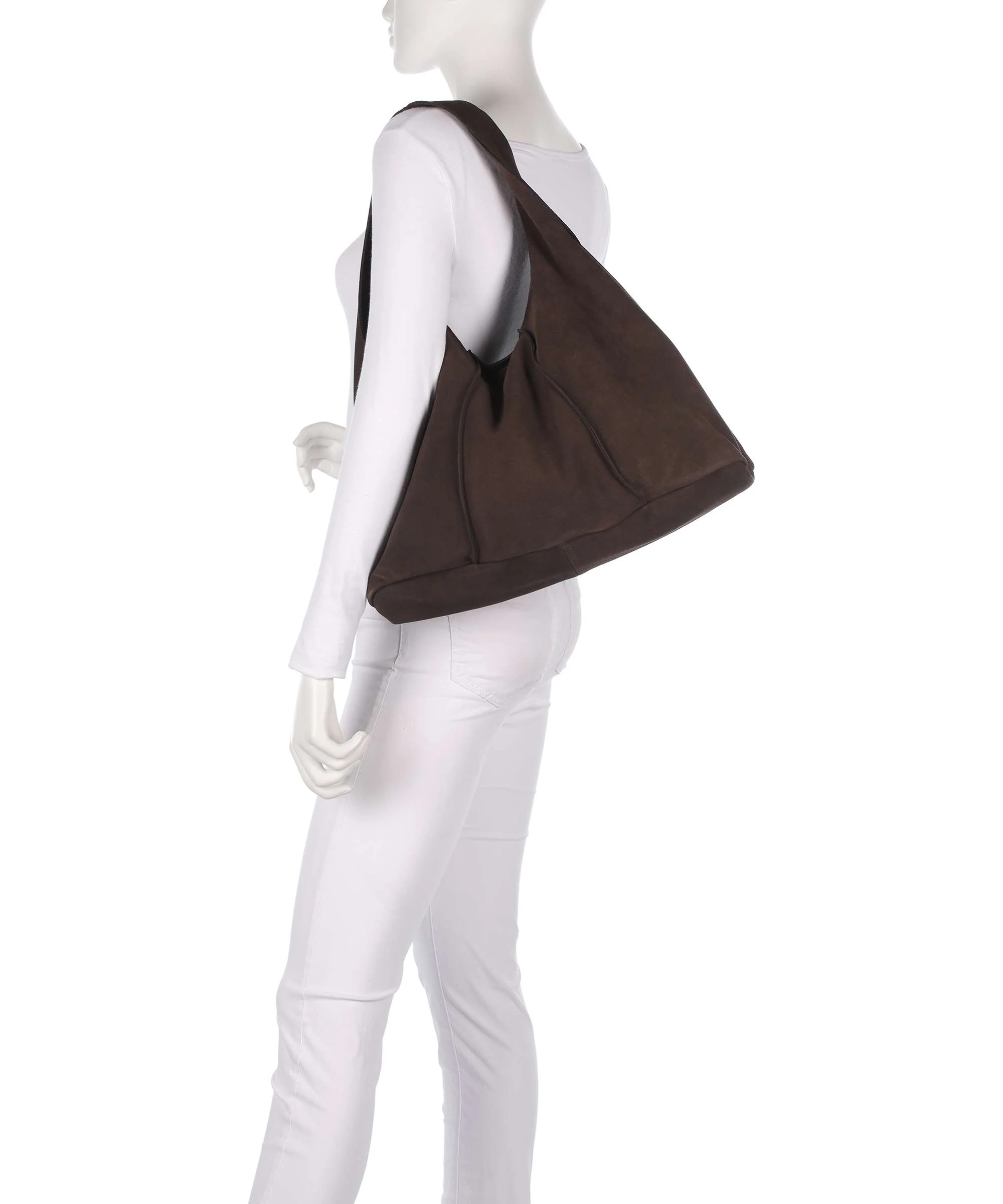 Les Visionnaires Paz Essential Cozy Torebka worek dark brown - Image 3