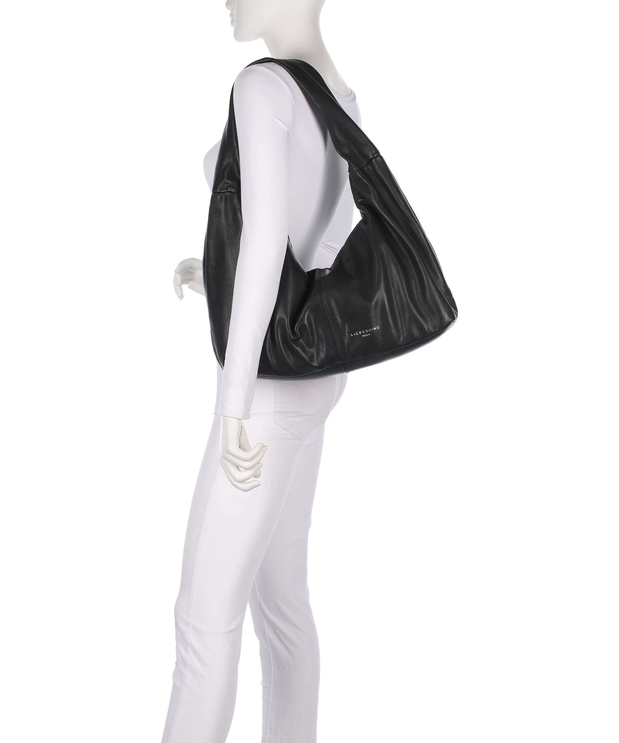 Liebeskind Bo Sheep Natural L Torebka worek black - Image 3
