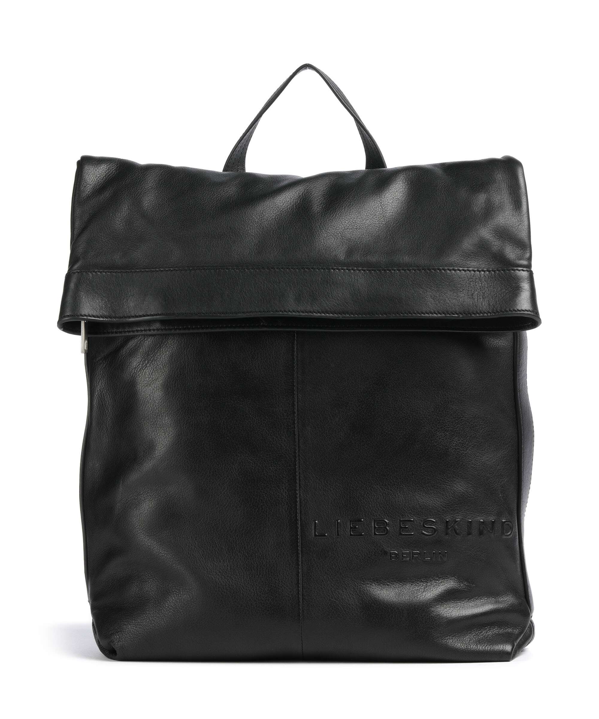 Liebeskind Elvira Sheep Natural L Plecak z rolowanym zamknięciem black