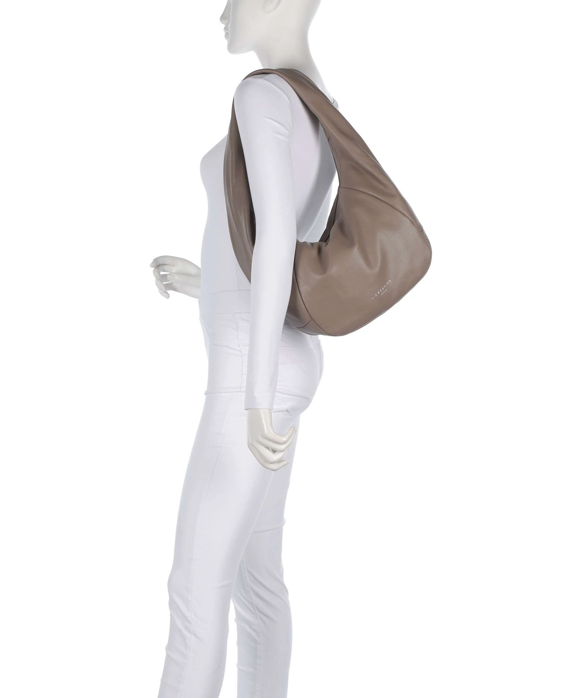Liebeskind Farrah Vintage Goat M Torebka worek neutral grey - Image 3