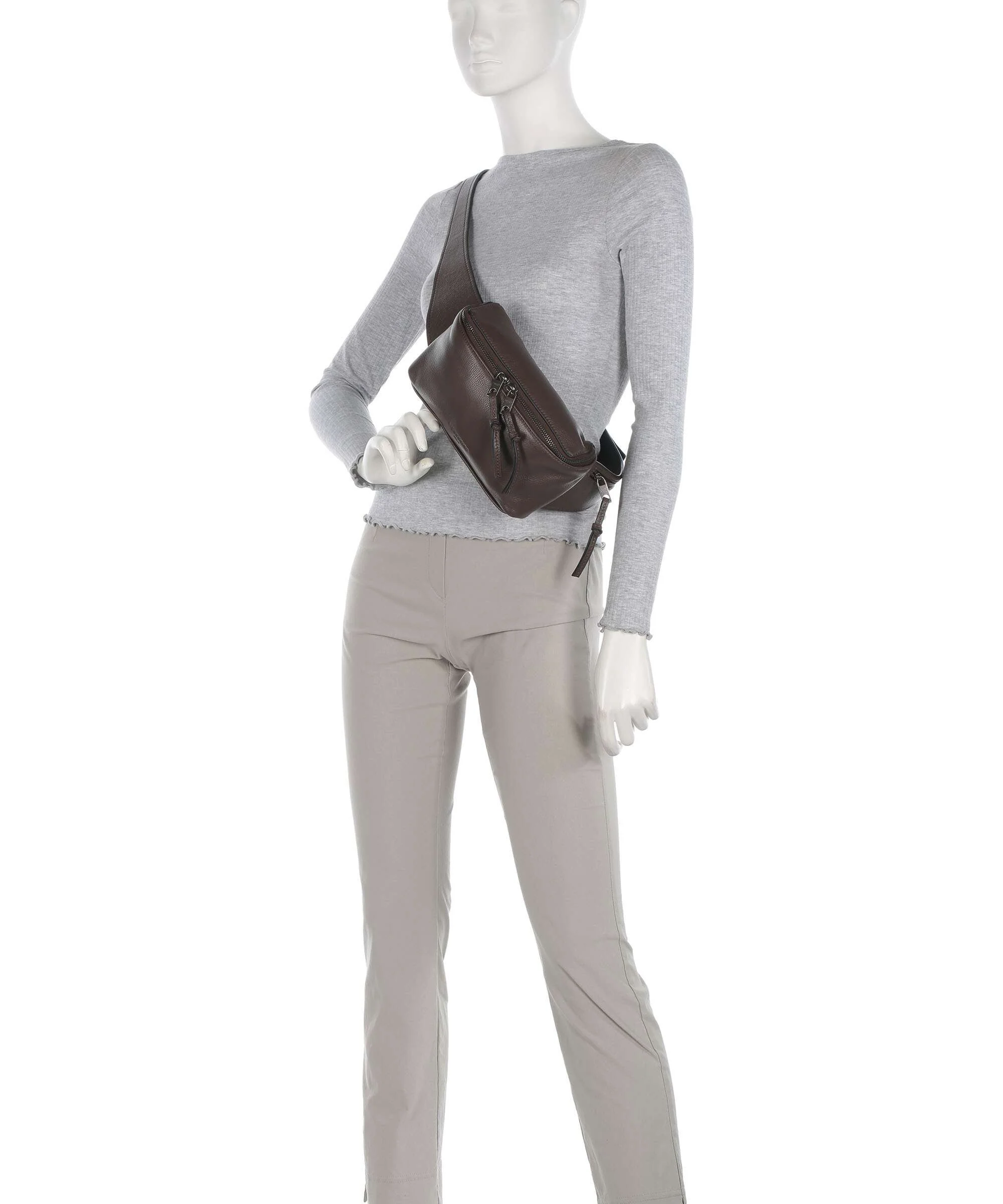 Liebeskind Hera Small Pebble S Saszetka nerka light truffel - Image 4