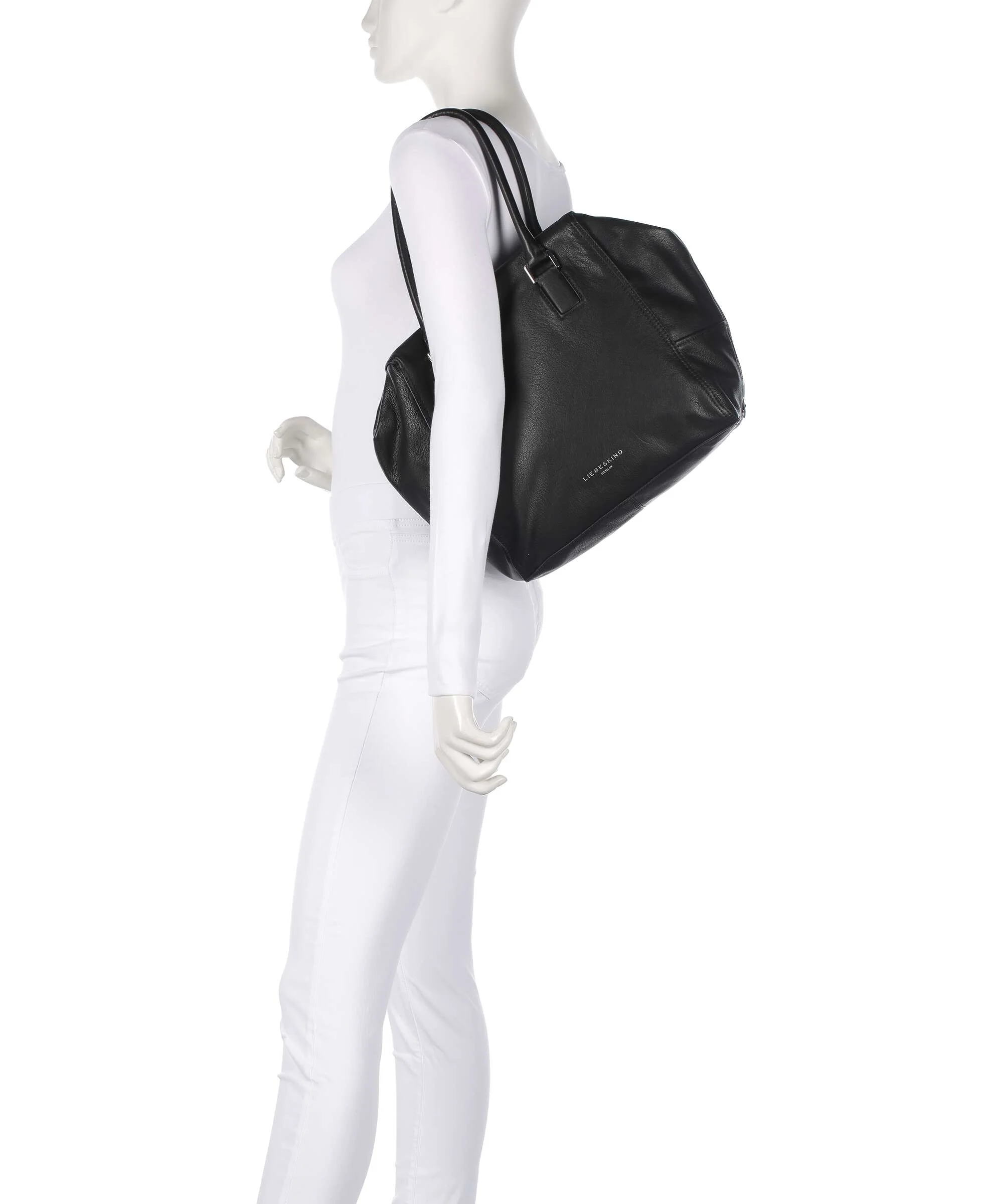 Liebeskind Kayla Archive 3D Leather Torba na zakupy black - Image 3