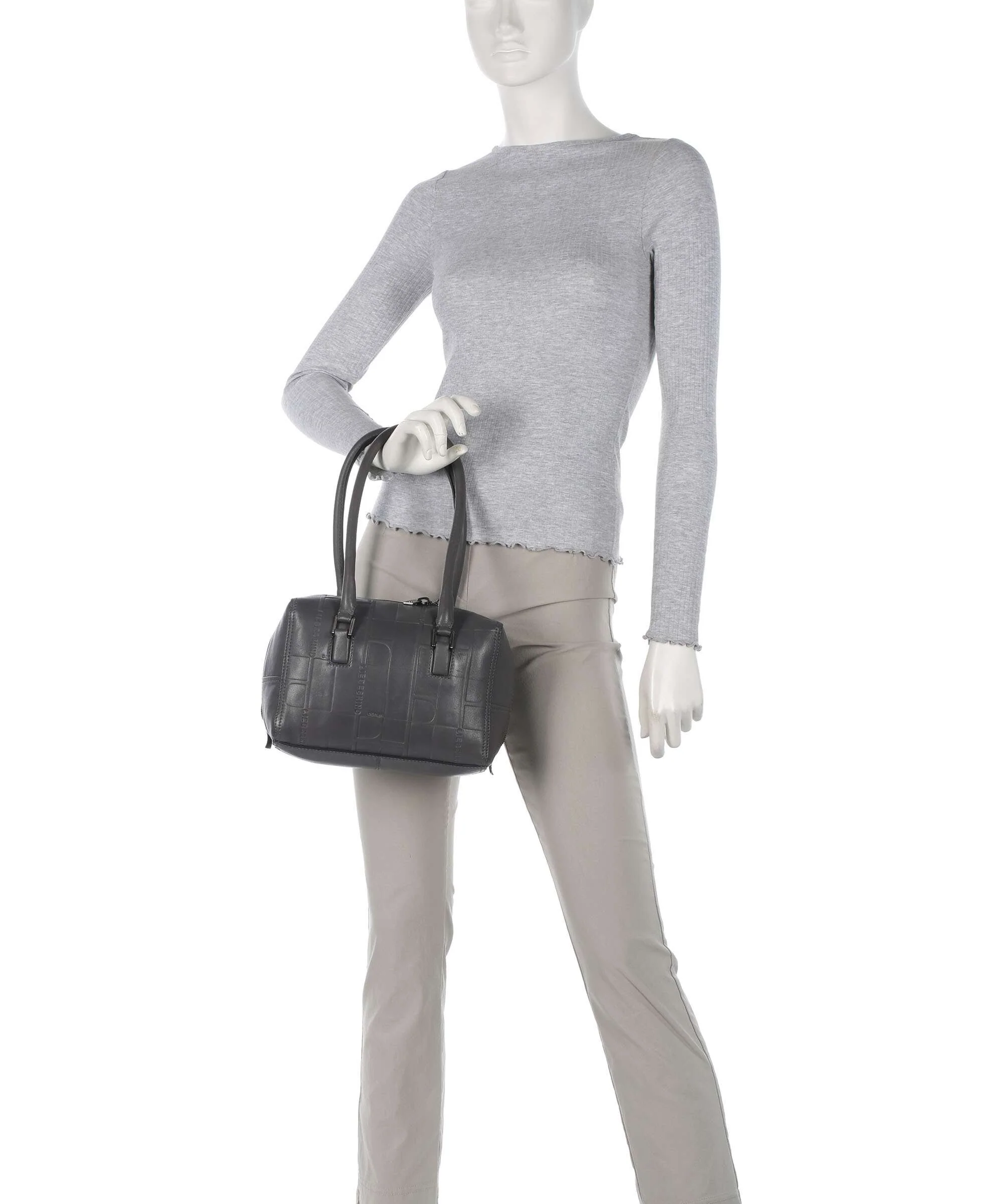 Liebeskind Kayla Monogram Sheep Natural S Torba na ramię iron - Image 3