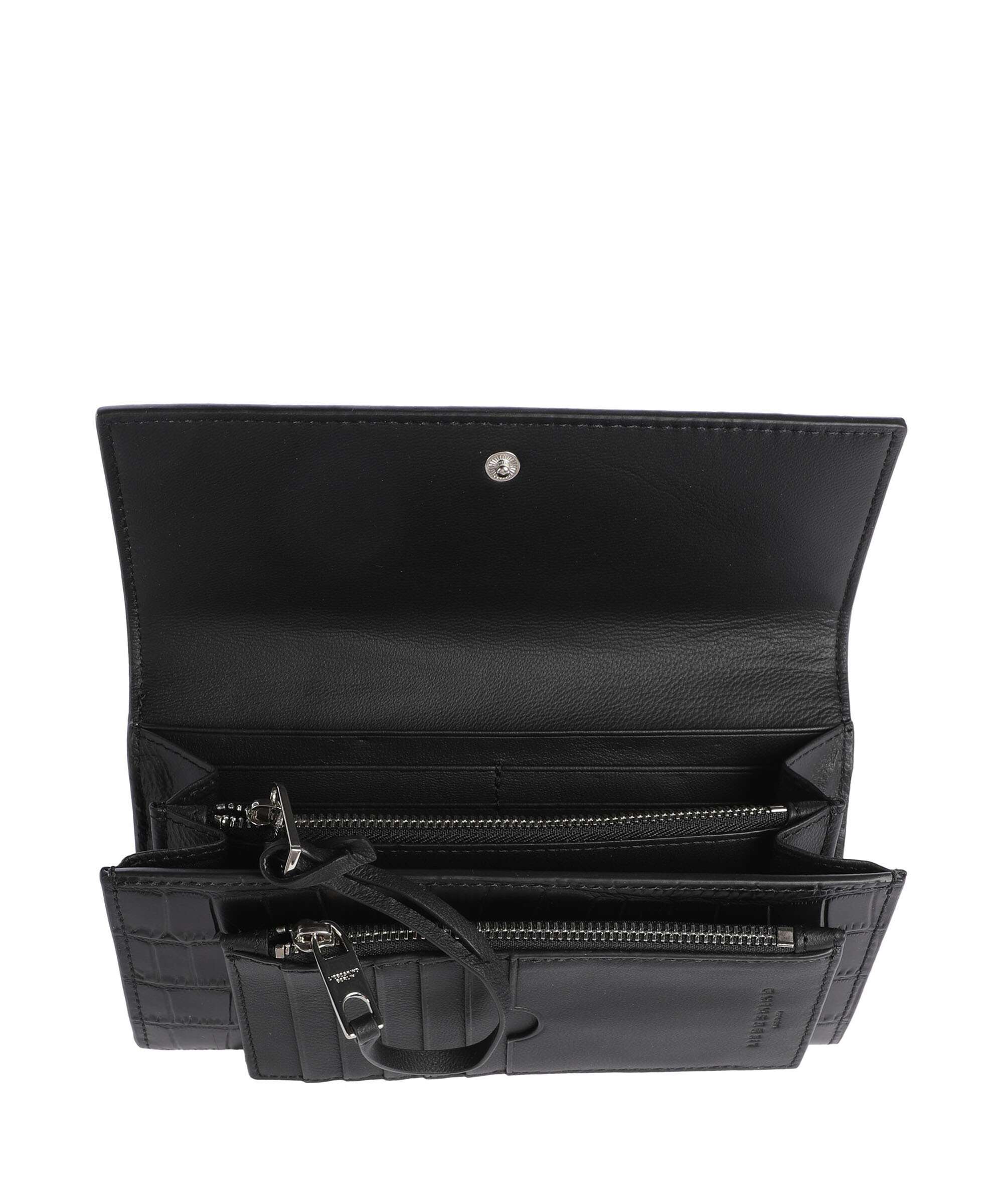 Liebeskind Lora Valentina Croco Portfel black - Image 2