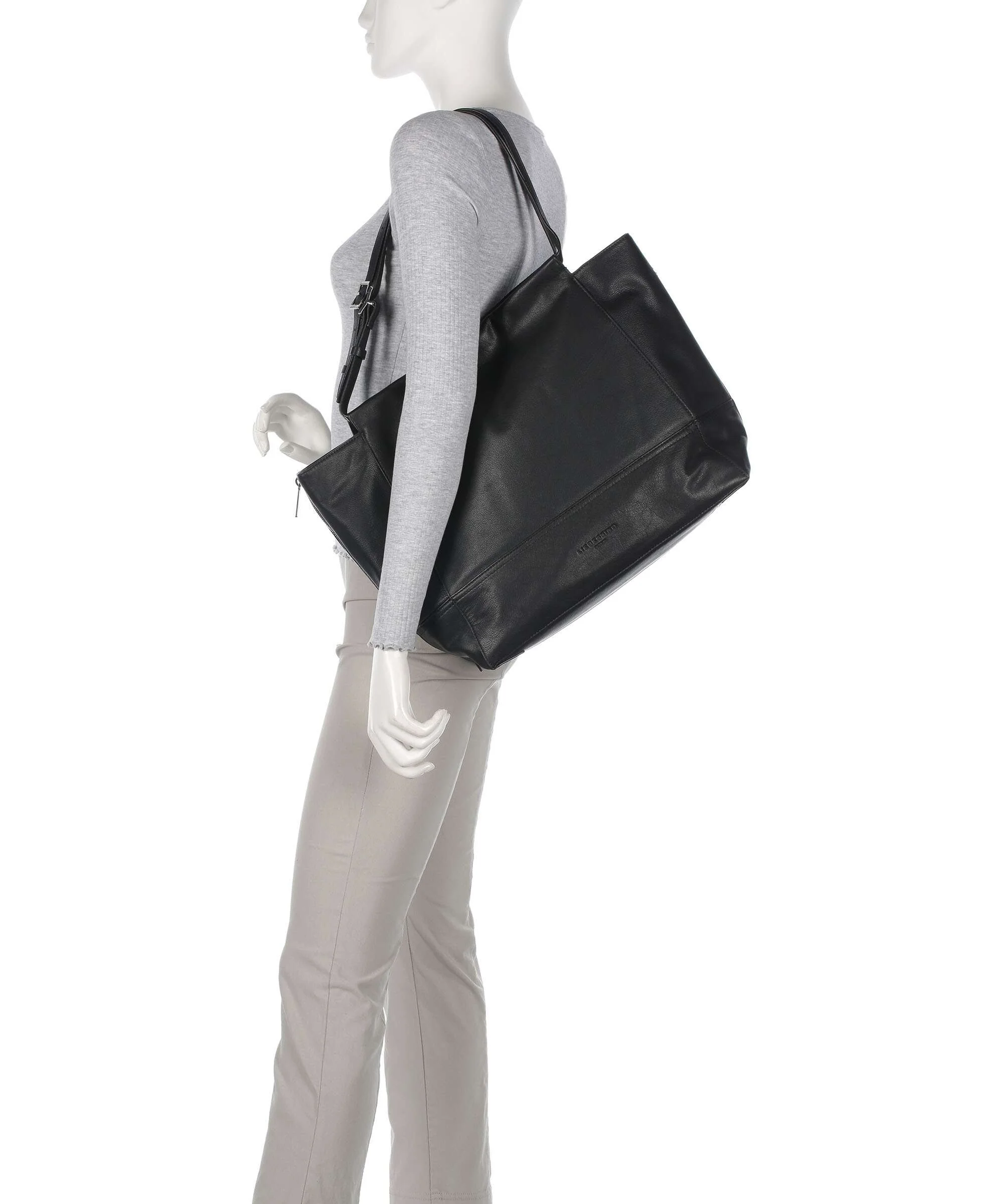 Liebeskind Lou 2 3D Leather L Torba na zakupy black - Image 3
