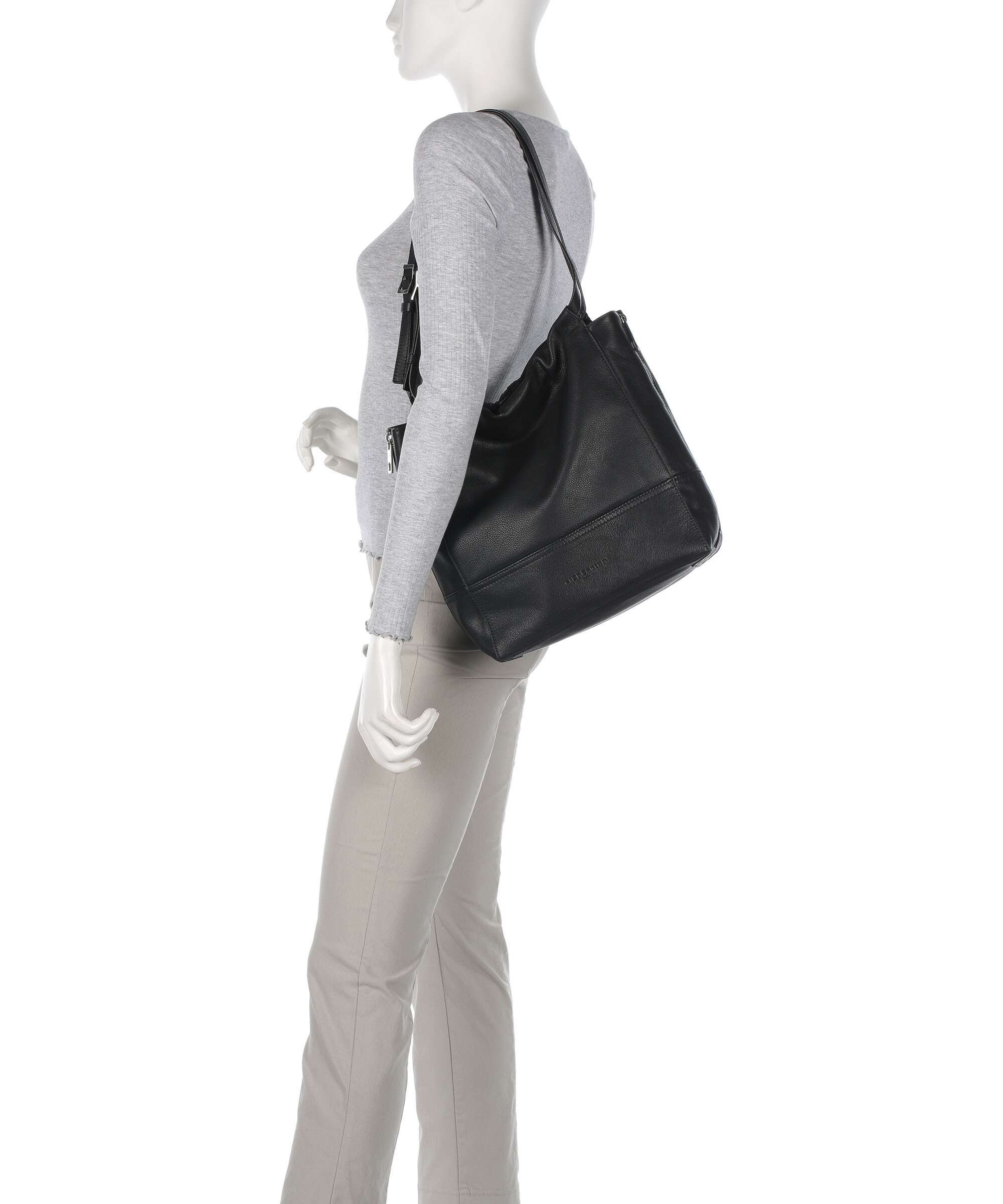 Liebeskind Lou 2 3D Leather M Torba na zakupy black - Image 3