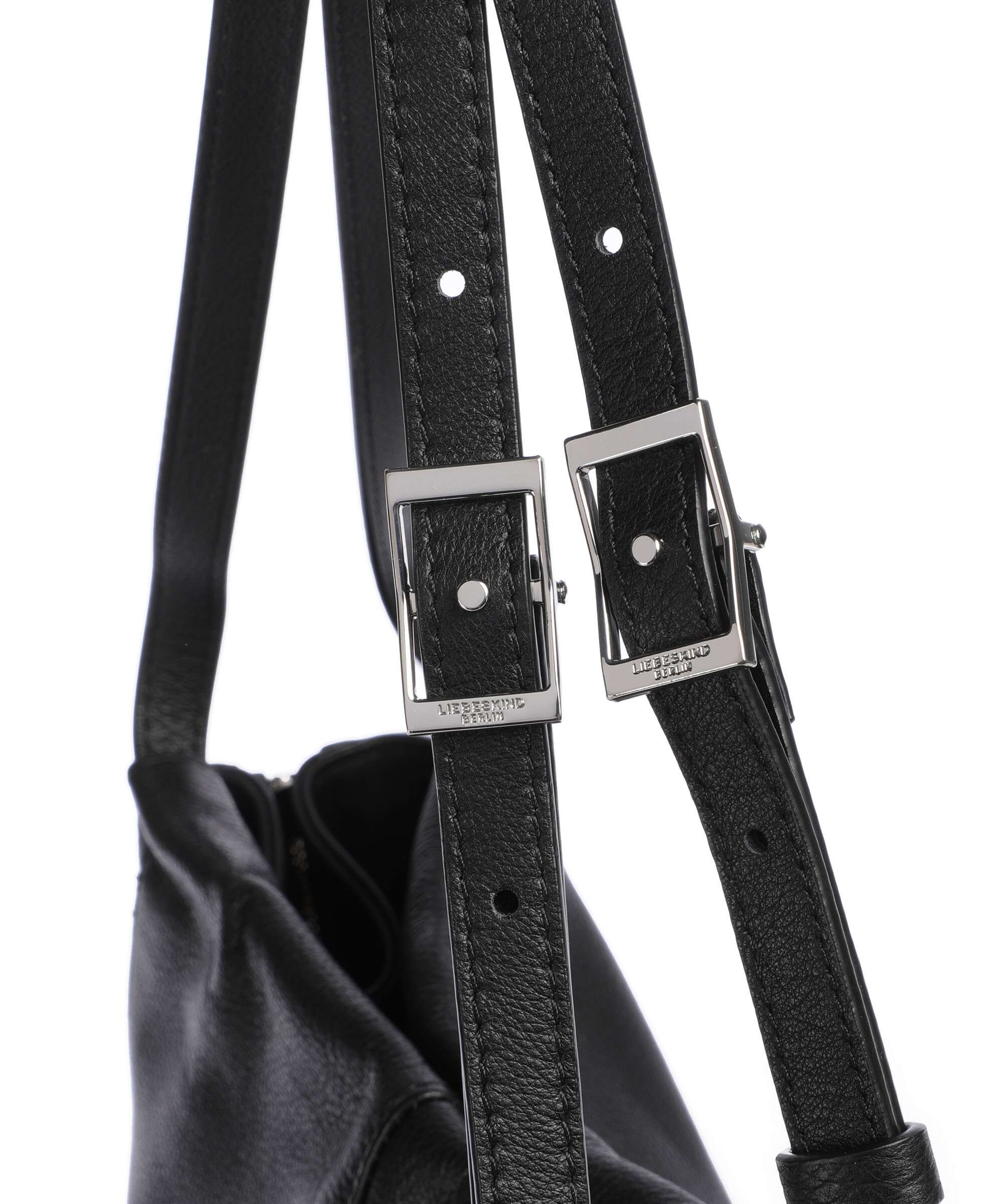 Liebeskind Lou 2 3D Leather M Torba na zakupy black - Image 6