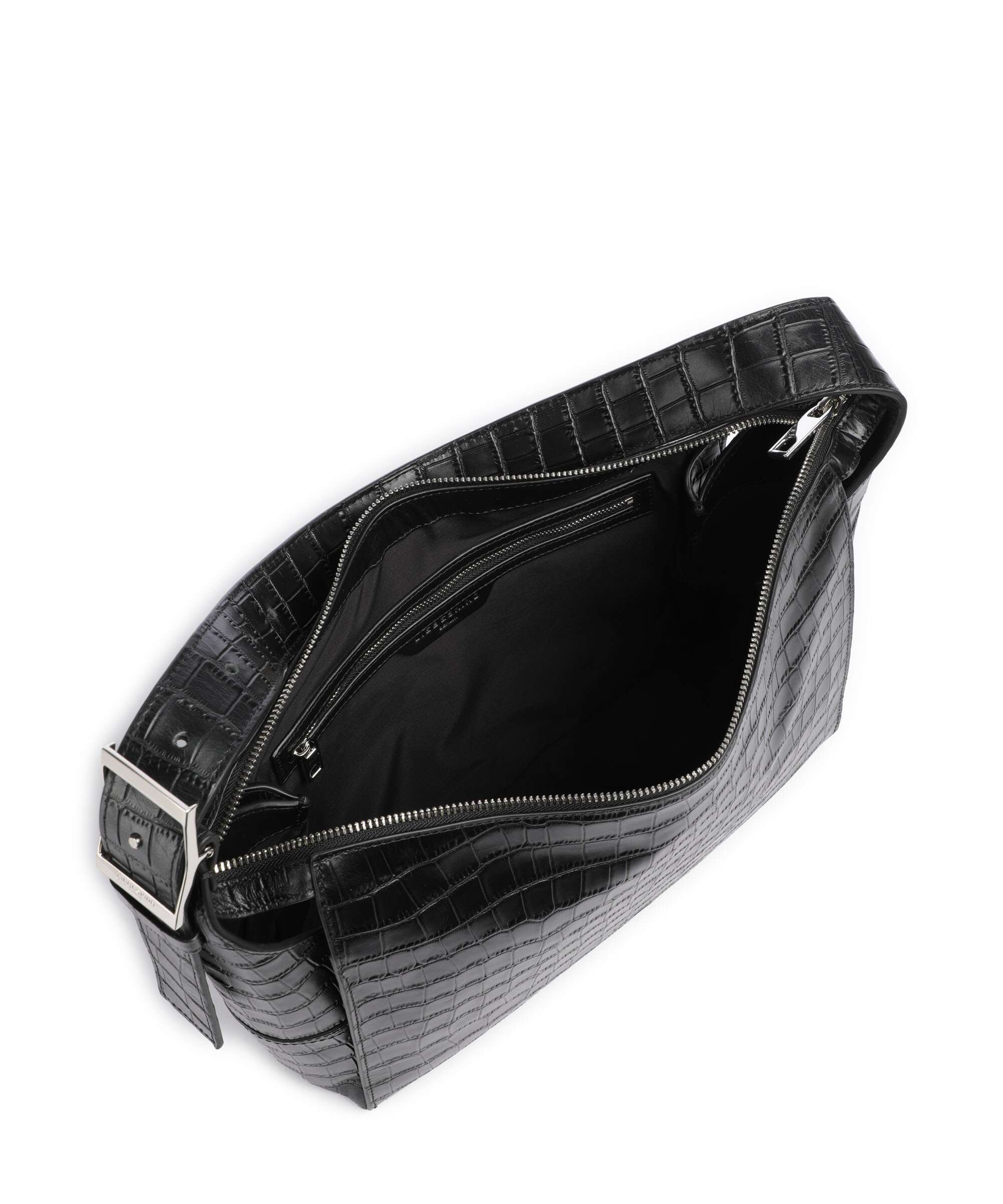 Liebeskind Lou 2 New Croco M Torebka worek black - Image 6