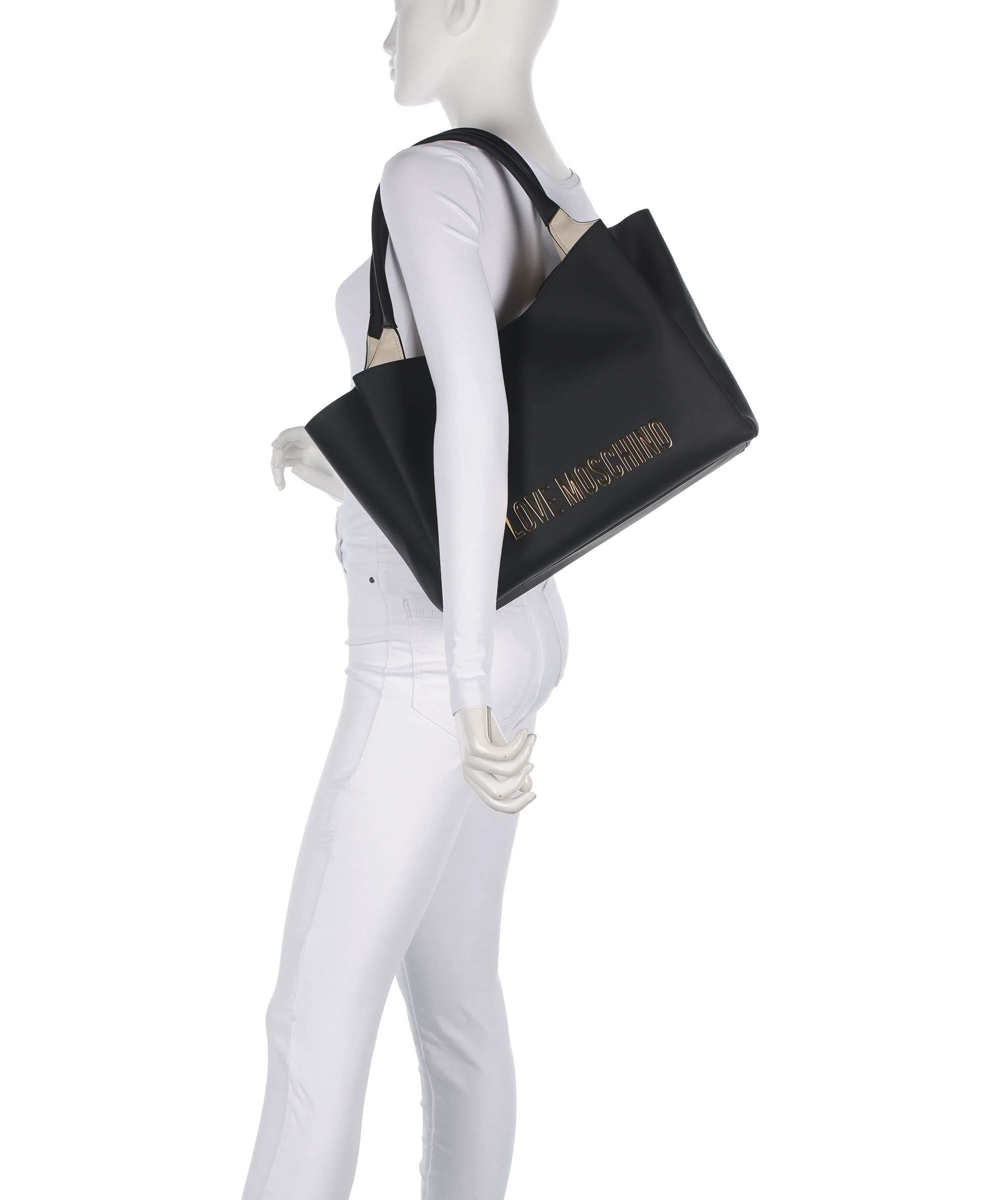 Love Moschino Bold Love Torba na zakupy black - Image 3