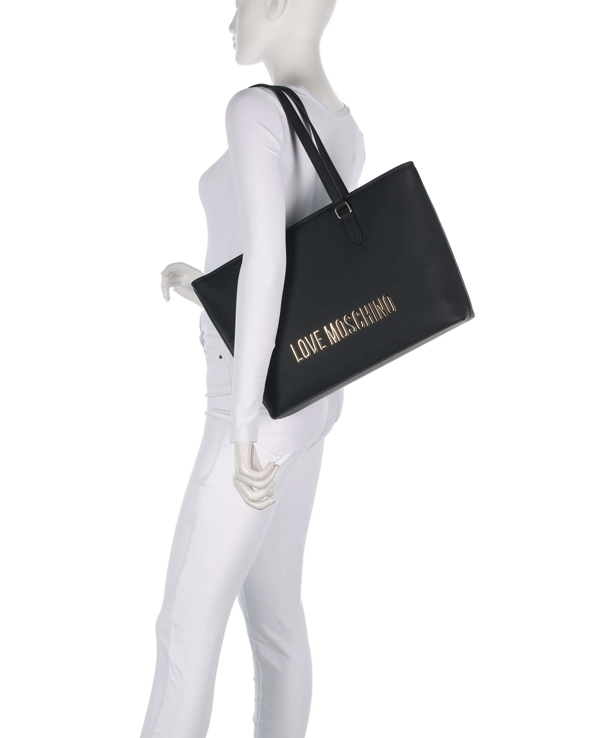 Love Moschino Bold Love Torba na zakupy black - Image 3