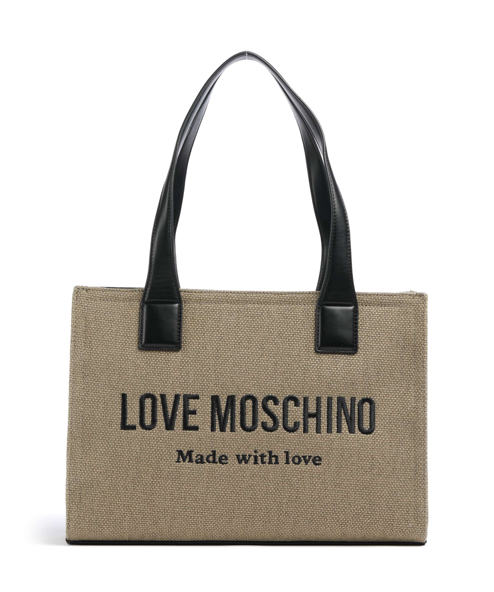 Love Moschino Cargo Canvas Torba na zakupy black/gold