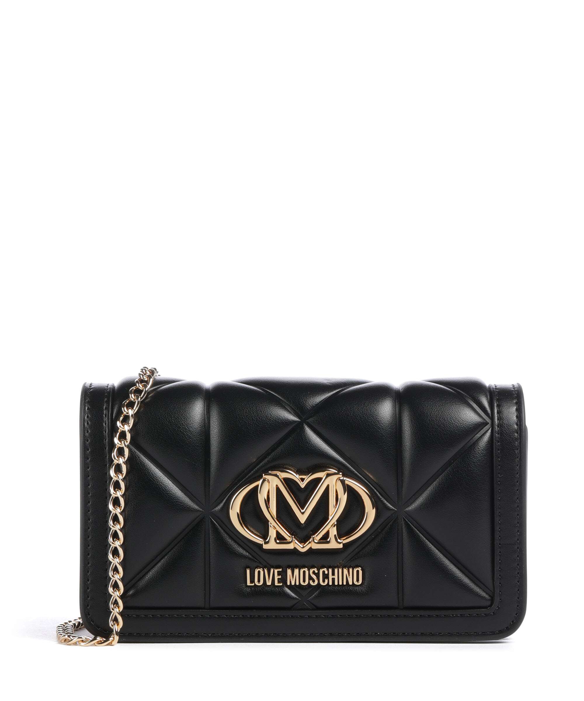 Love Moschino Embossed Q Portfel black