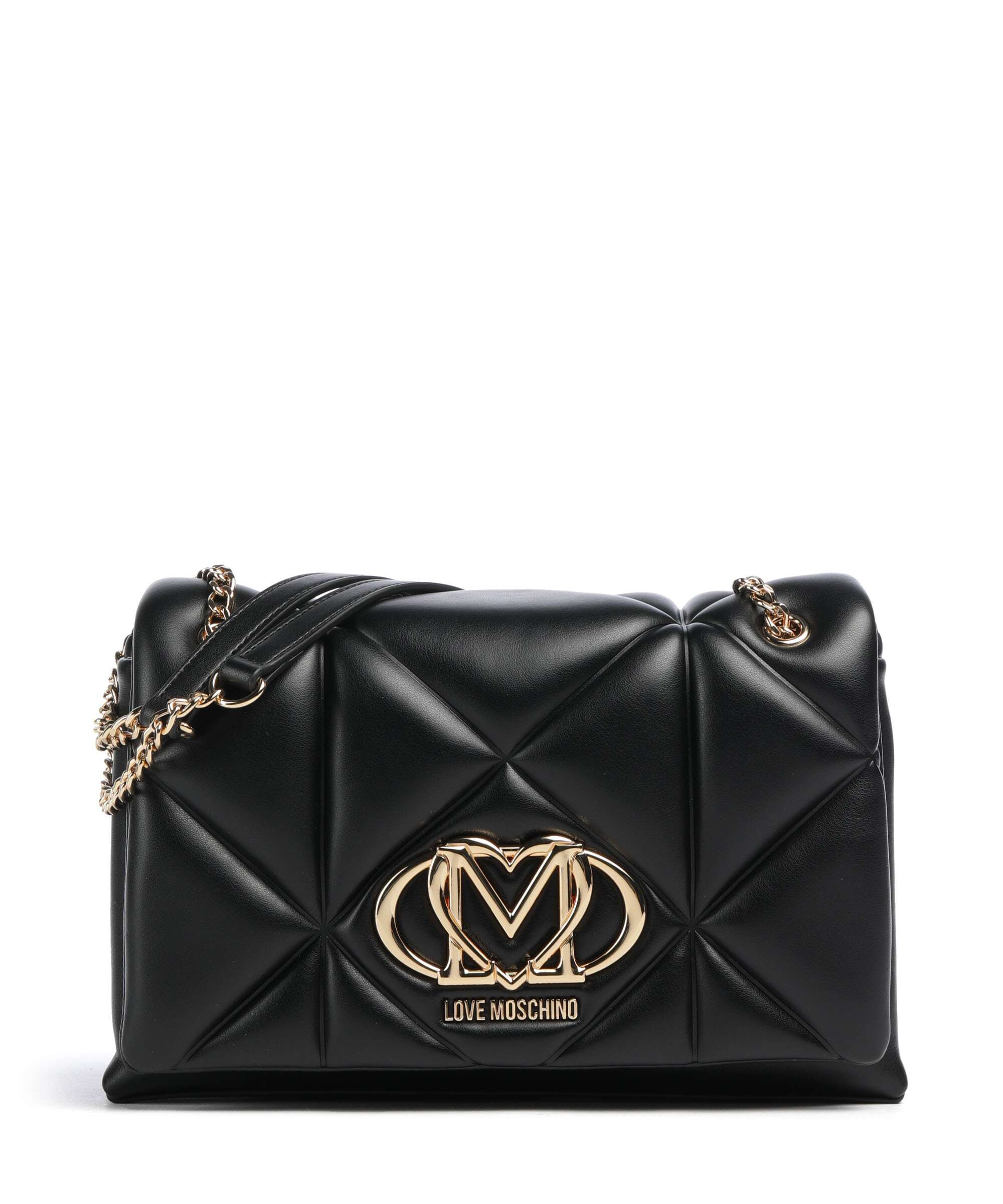 Love Moschino Embossed Q Torba na ramię black