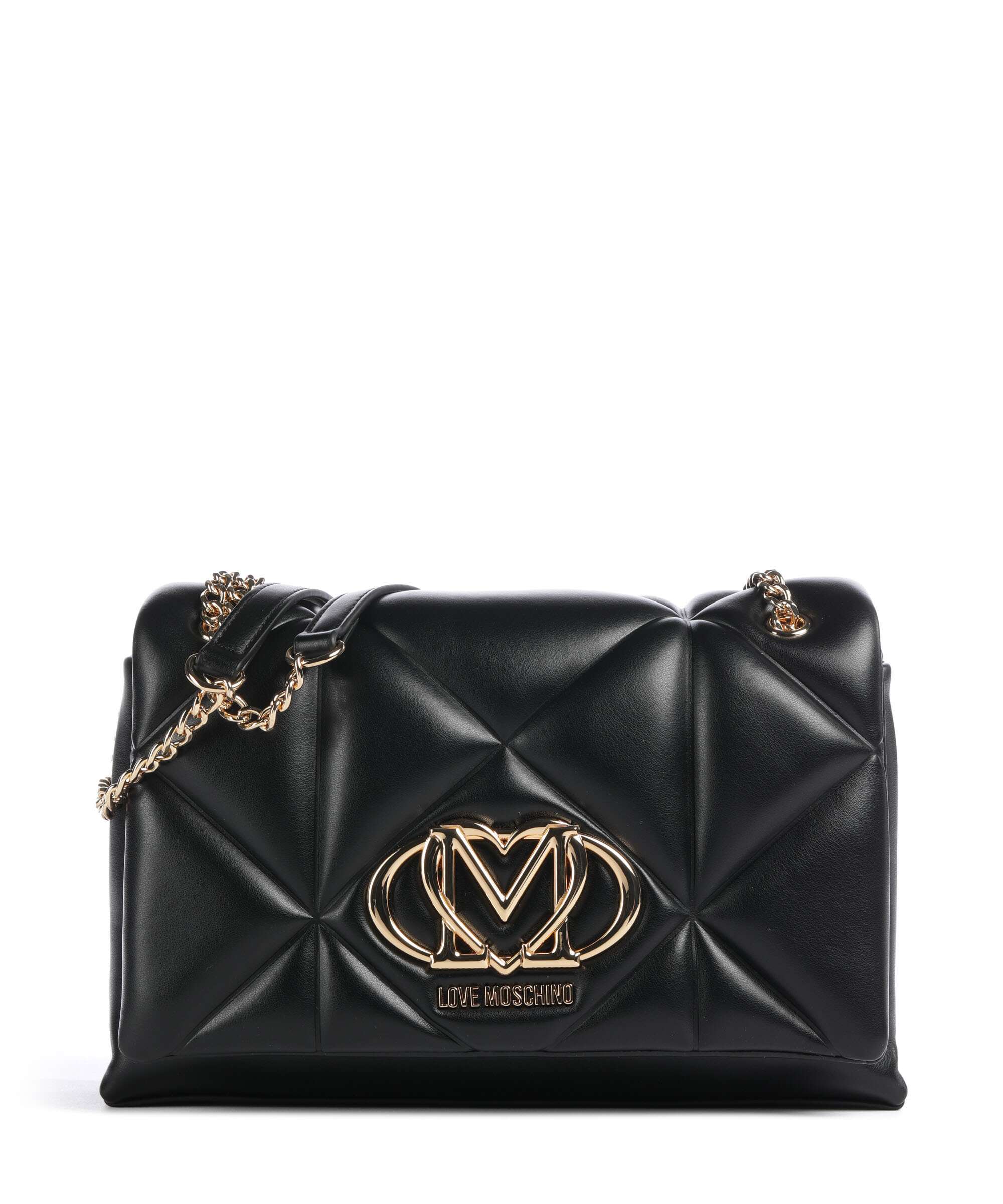 Love Moschino Embossed Q Torba na ramię black