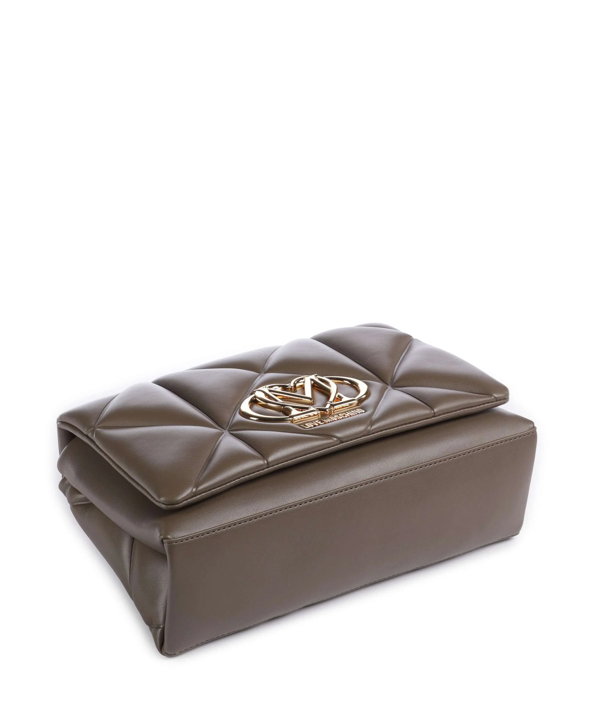Love Moschino Embossed Q Torba na ramię mud - Image 7