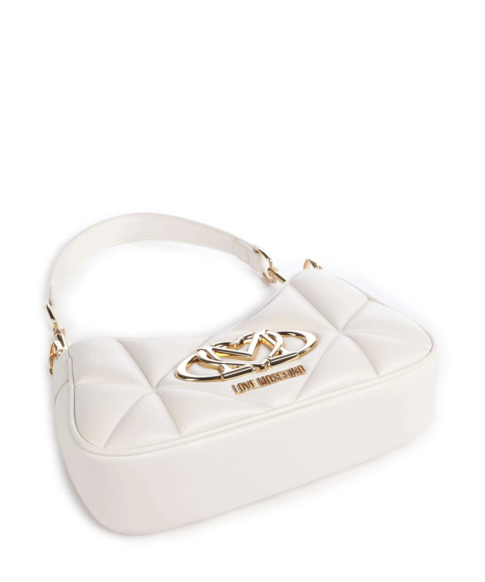 Love Moschino Embossed Q Torba na ramię ivory - Image 6