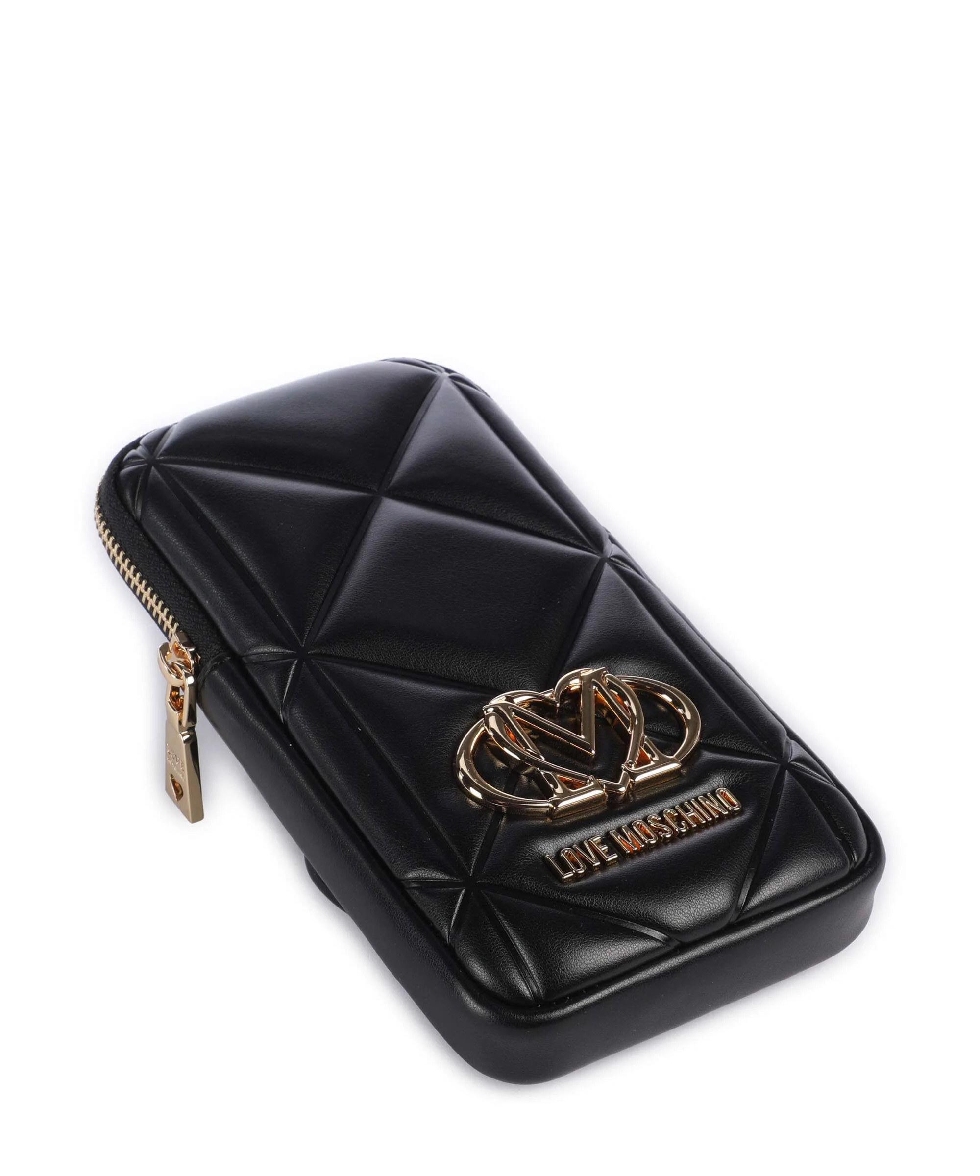 Love Moschino Embossed Q Torebka na telefon black - Image 4