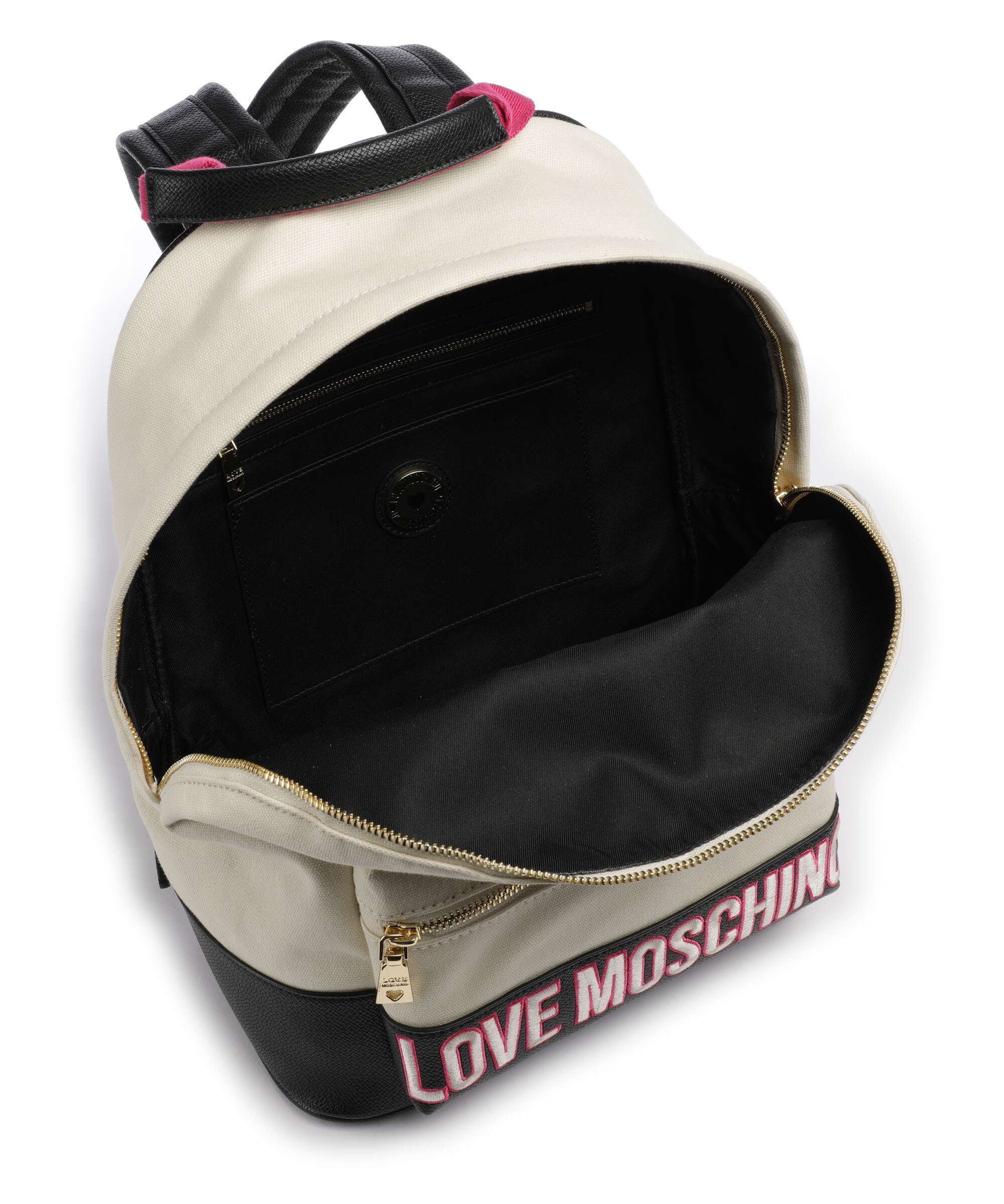 Love Moschino Free Time Plecak nero/fuxia/avorio - Image 5