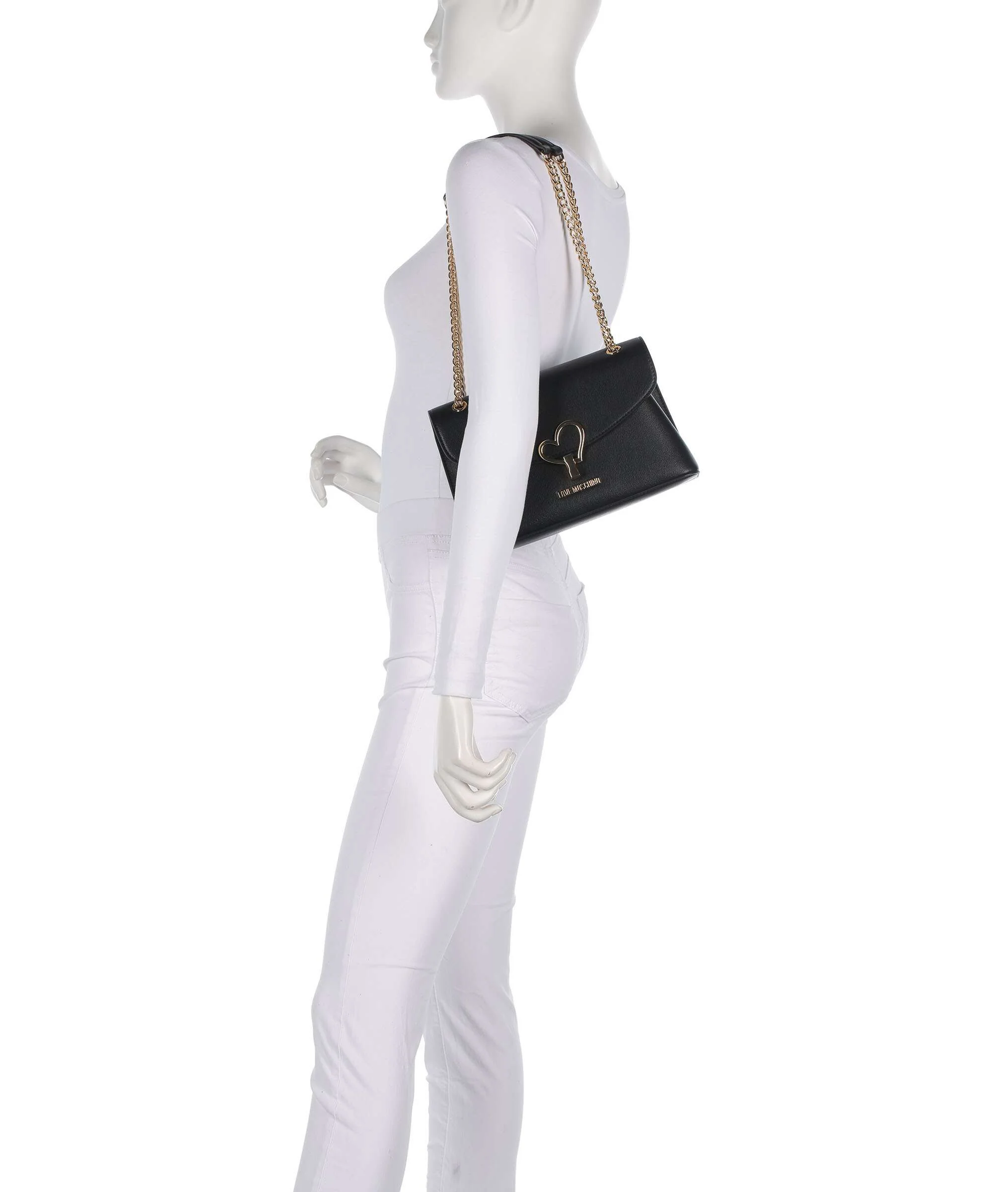 Love Moschino Heart Turnlock Torba na ramię black - Image 3