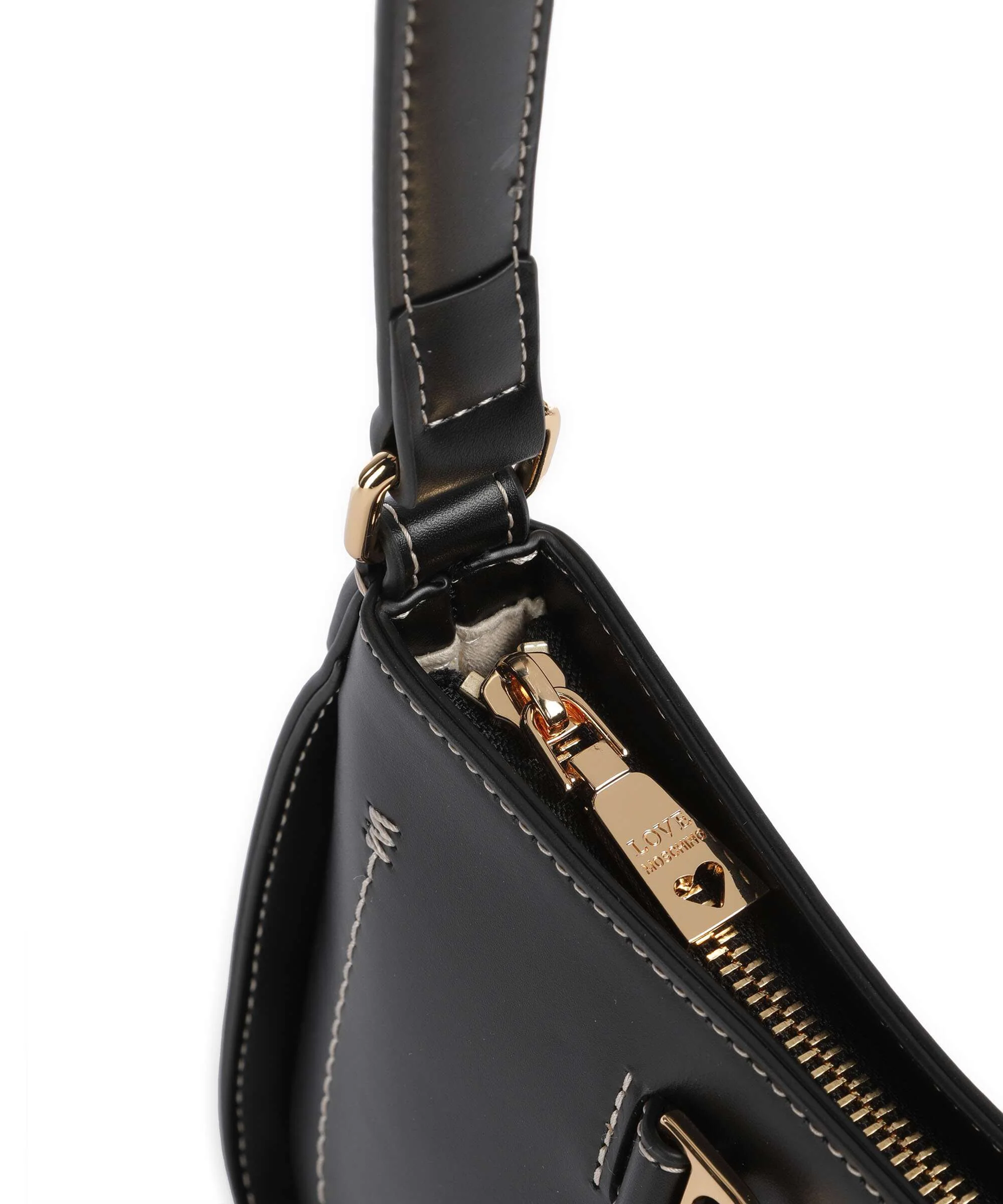 Love Moschino Love Chain Strap Torba na ramię nero - Image 4