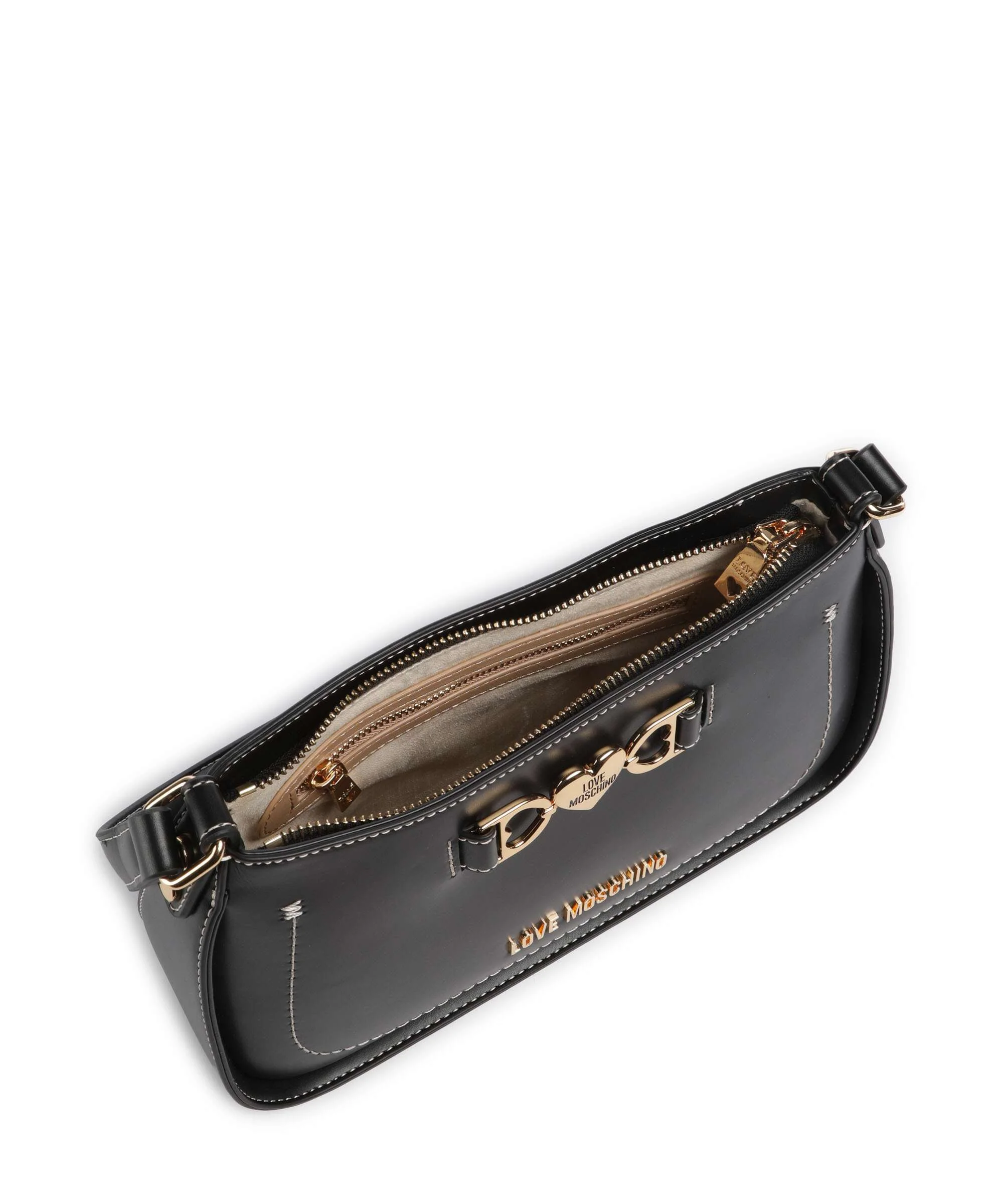 Love Moschino Love Chain Strap Torba na ramię nero - Image 6