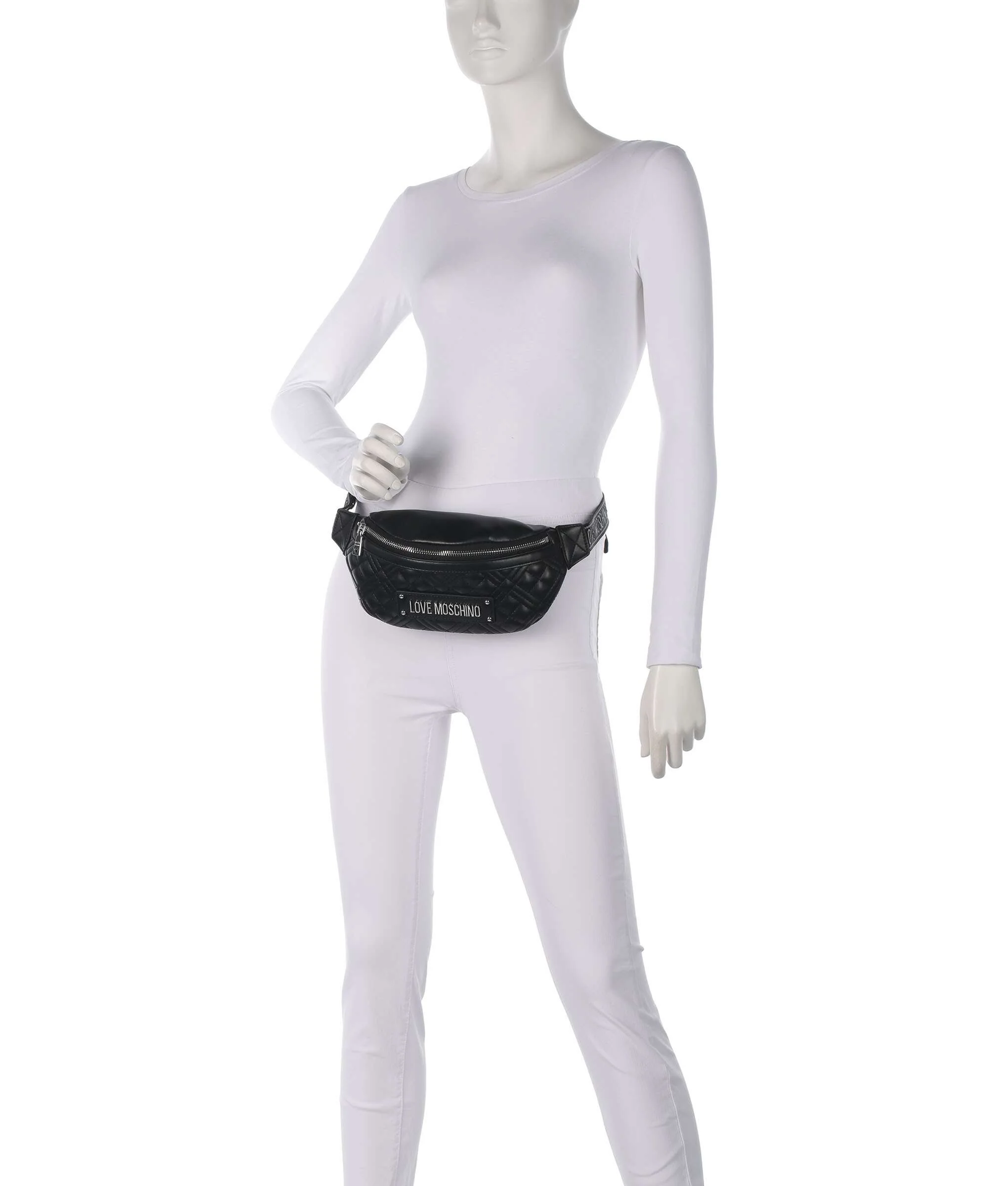 Love Moschino Quilted Saszetka nerka black - Image 3