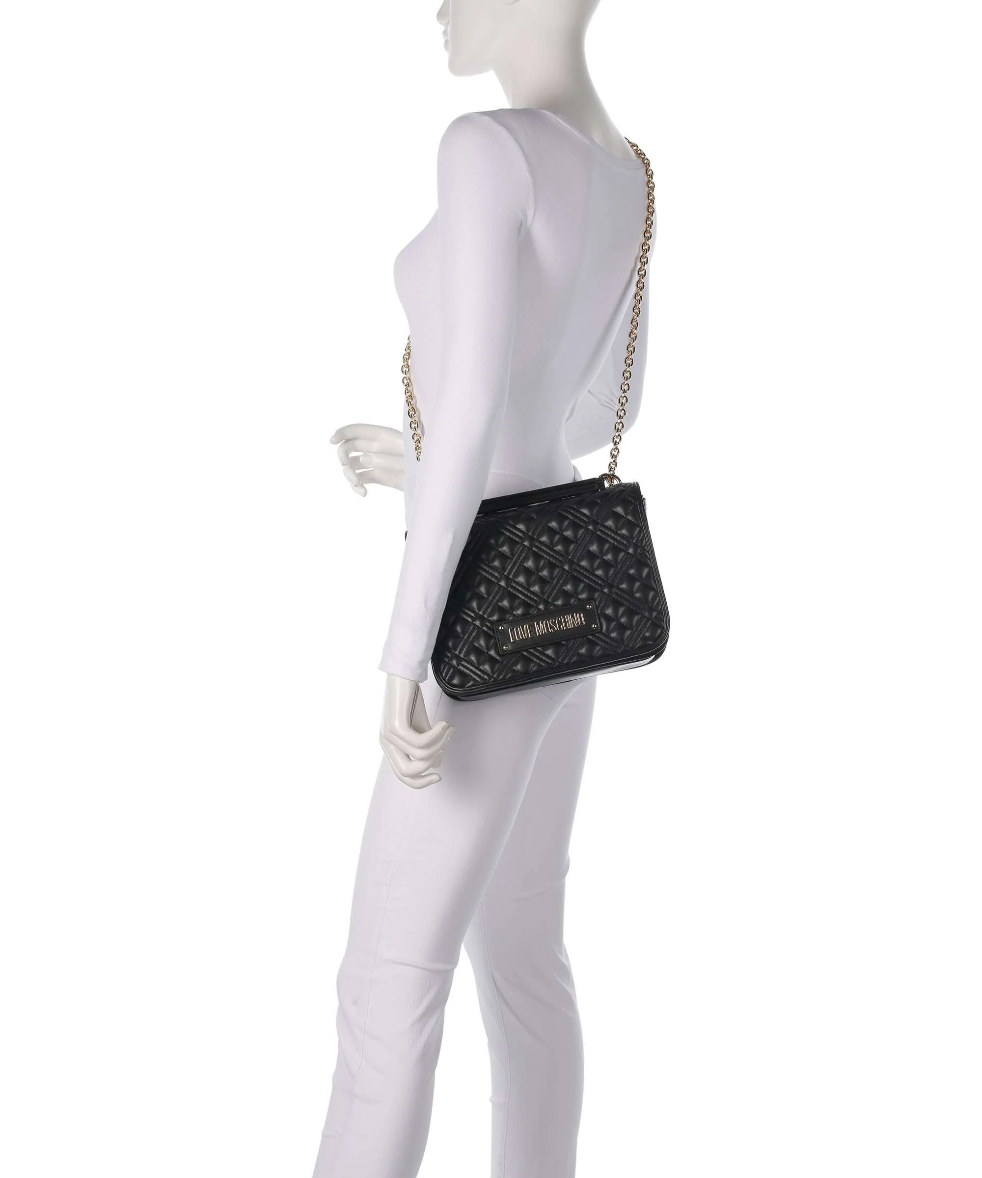 Love Moschino Quilted Torba na ramię black - Image 4