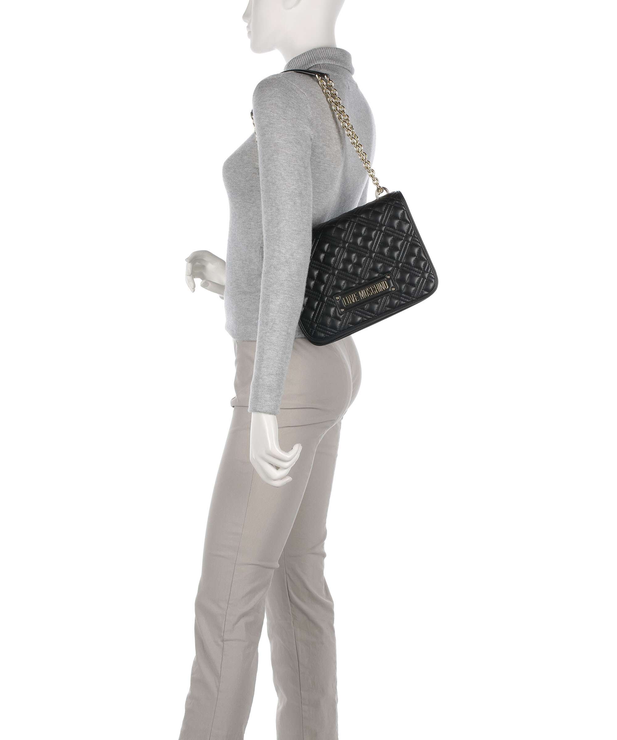 Love Moschino Quilted Torba na ramię nero - Image 4