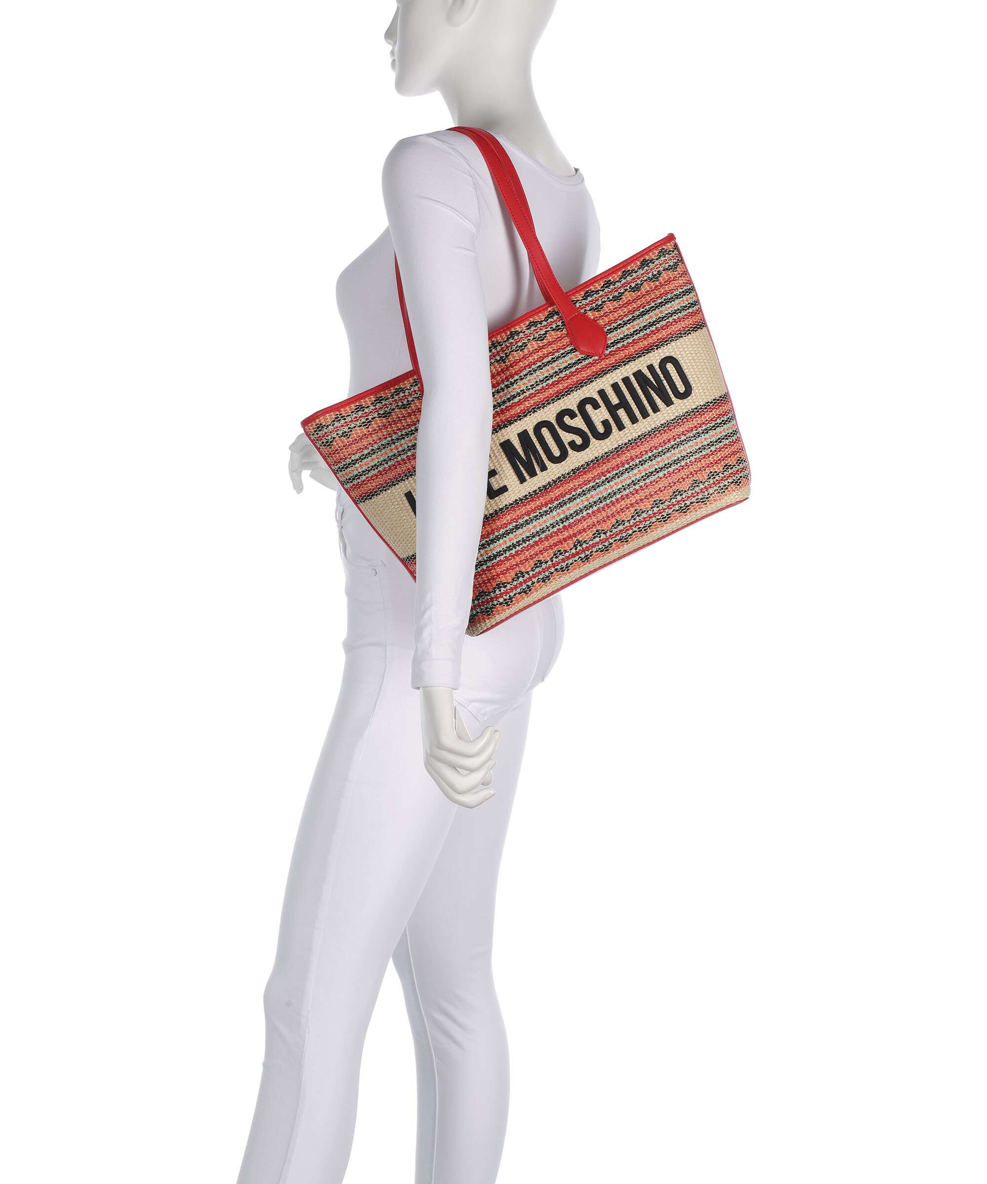 Love Moschino Sunset Stripes Torba na zakupy multicolour/red - Image 3