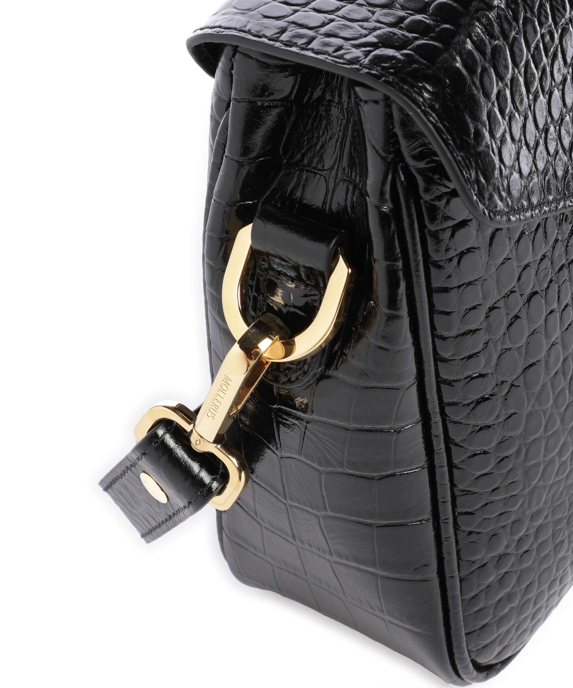 Maison Mollerus Croco Marly Torba przez ramię classic schwarz - Image 4