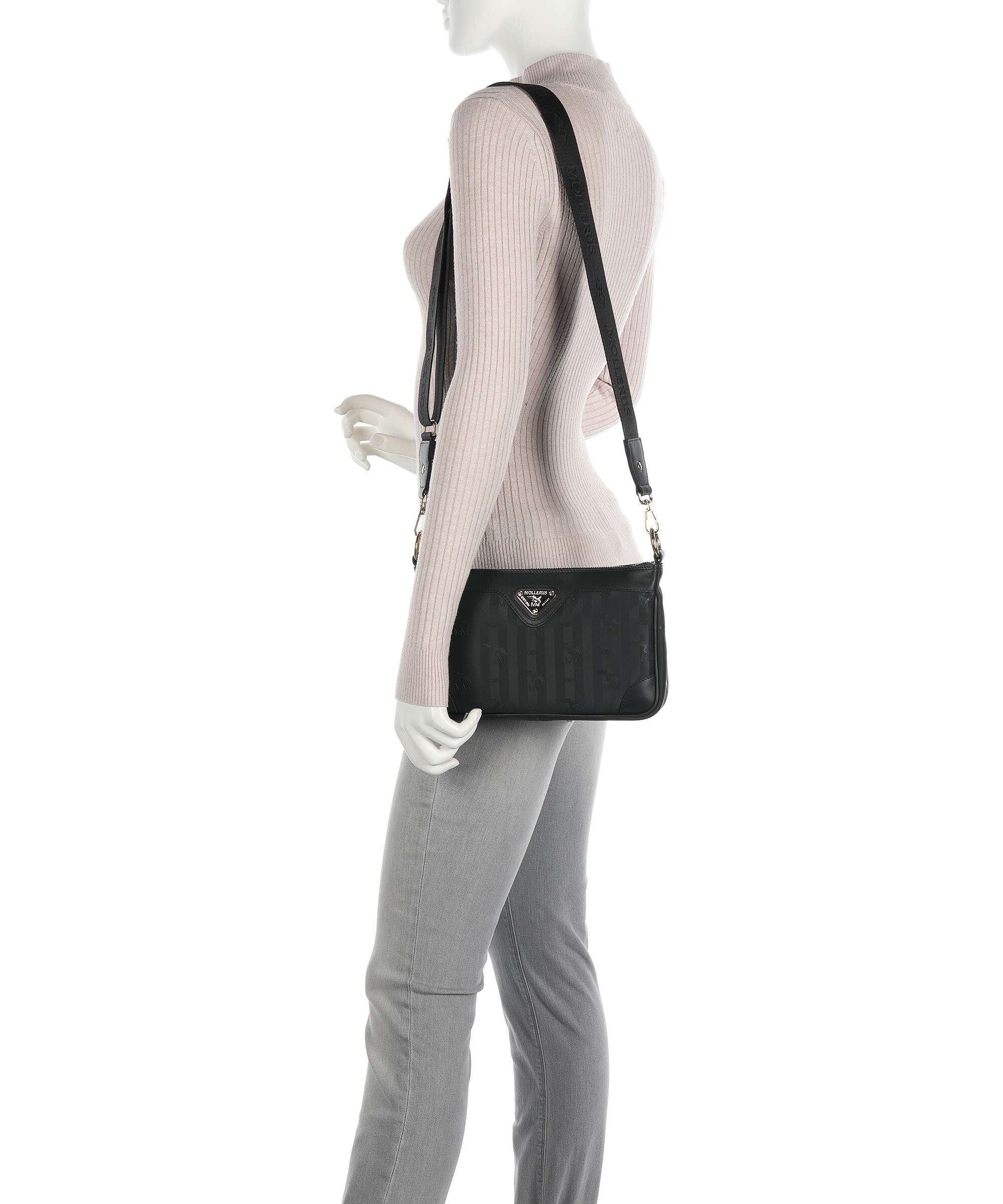 Maison Mollerus Vinerus Flums Torba przez ramię black/nastro - Image 3