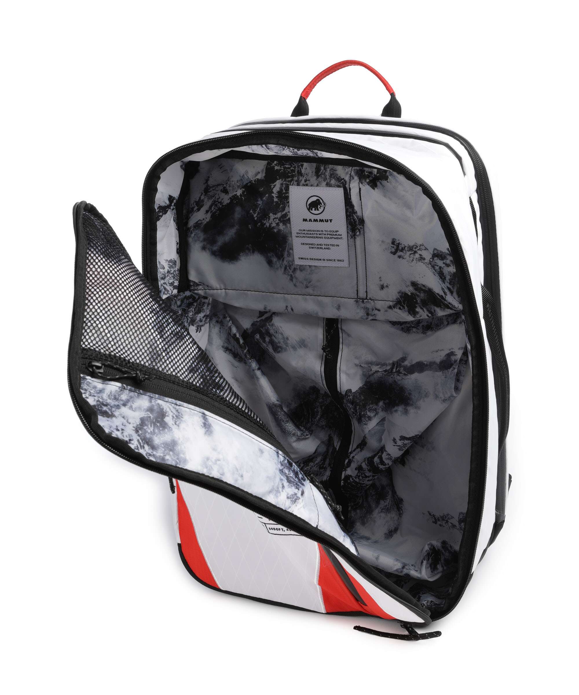 Mammut Seon Alpine Transporter 25 Plecak na laptopa white/mammut red - Image 6