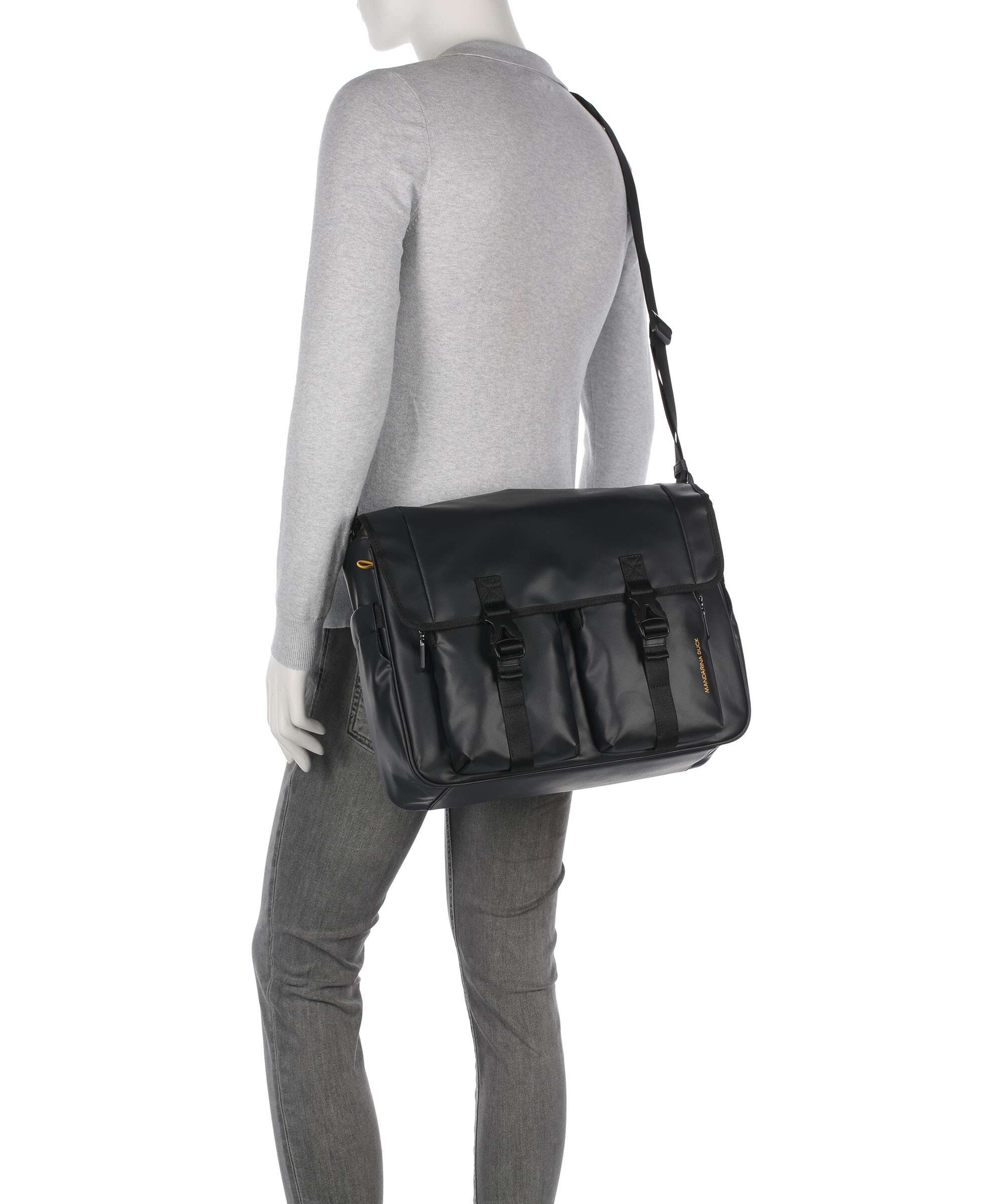 Mandarina Duck Eco Coated Listonoszka black - Image 3