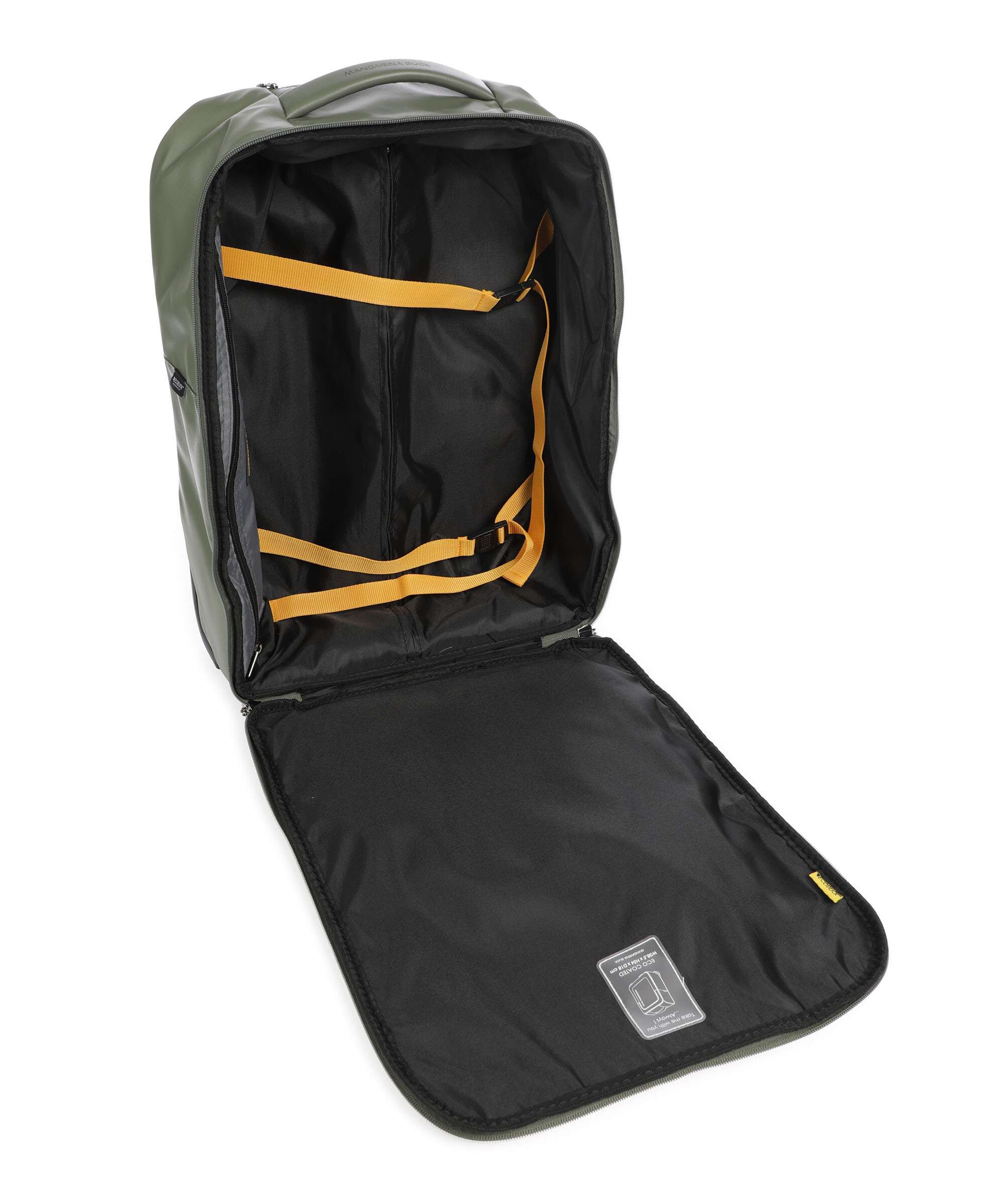Mandarina Duck Eco Coated Plecak na kółkach pine green - Image 7