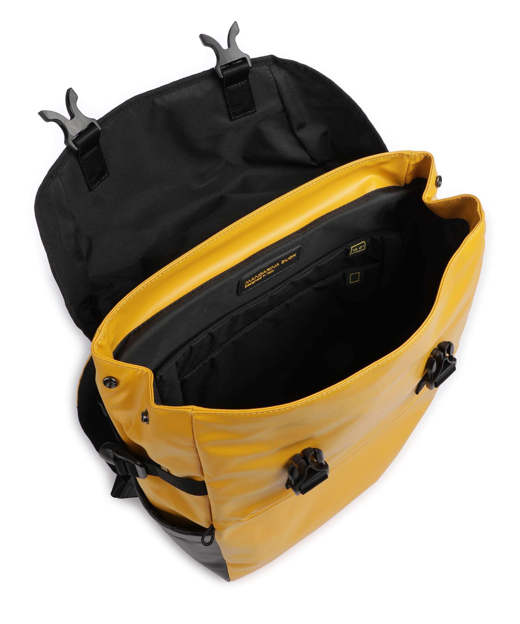 Mandarina Duck Eco Coated Plecak na laptopa duck yellow - Image 6