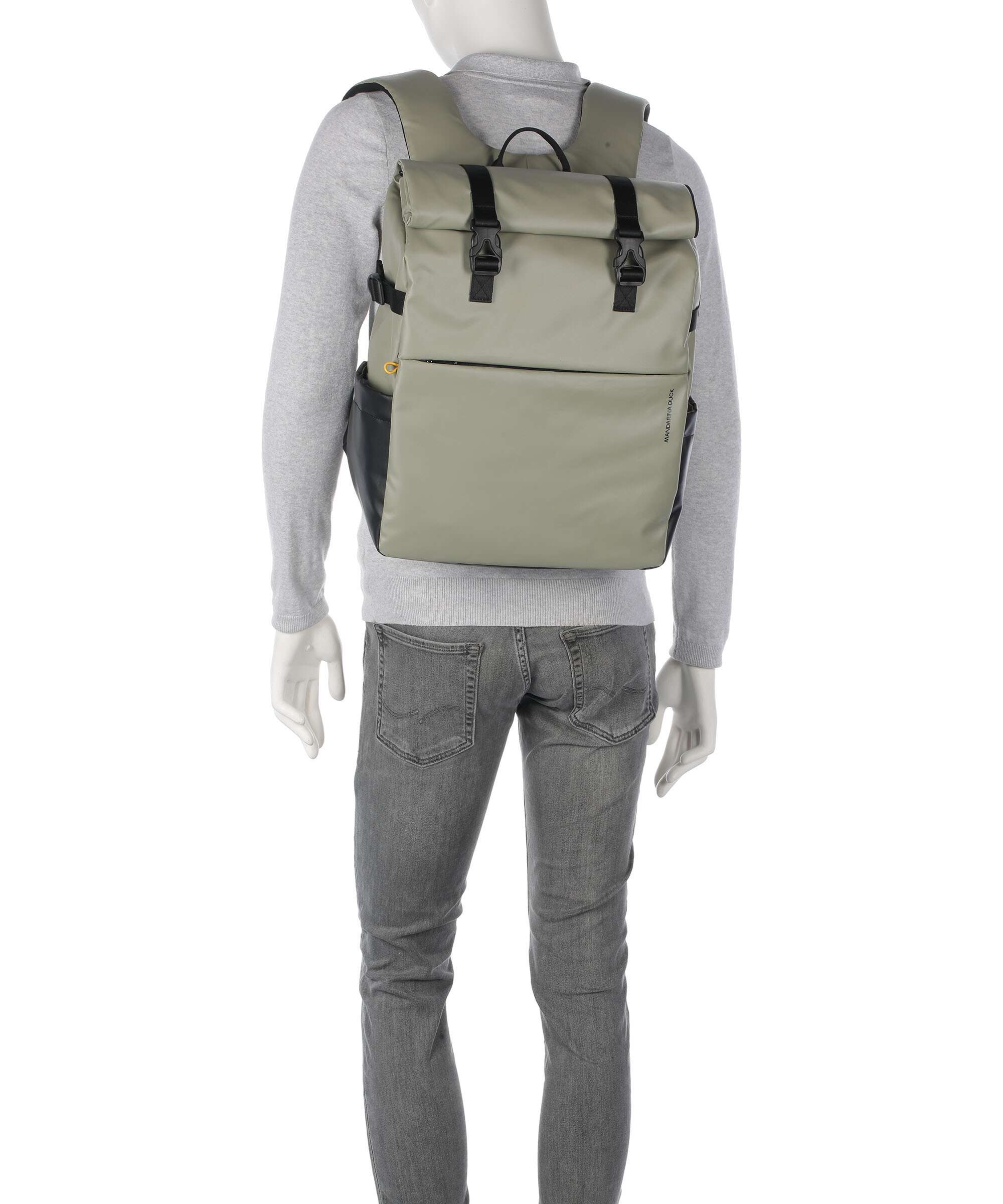 Mandarina Duck Eco Coated Plecak na laptopa mud - Image 4