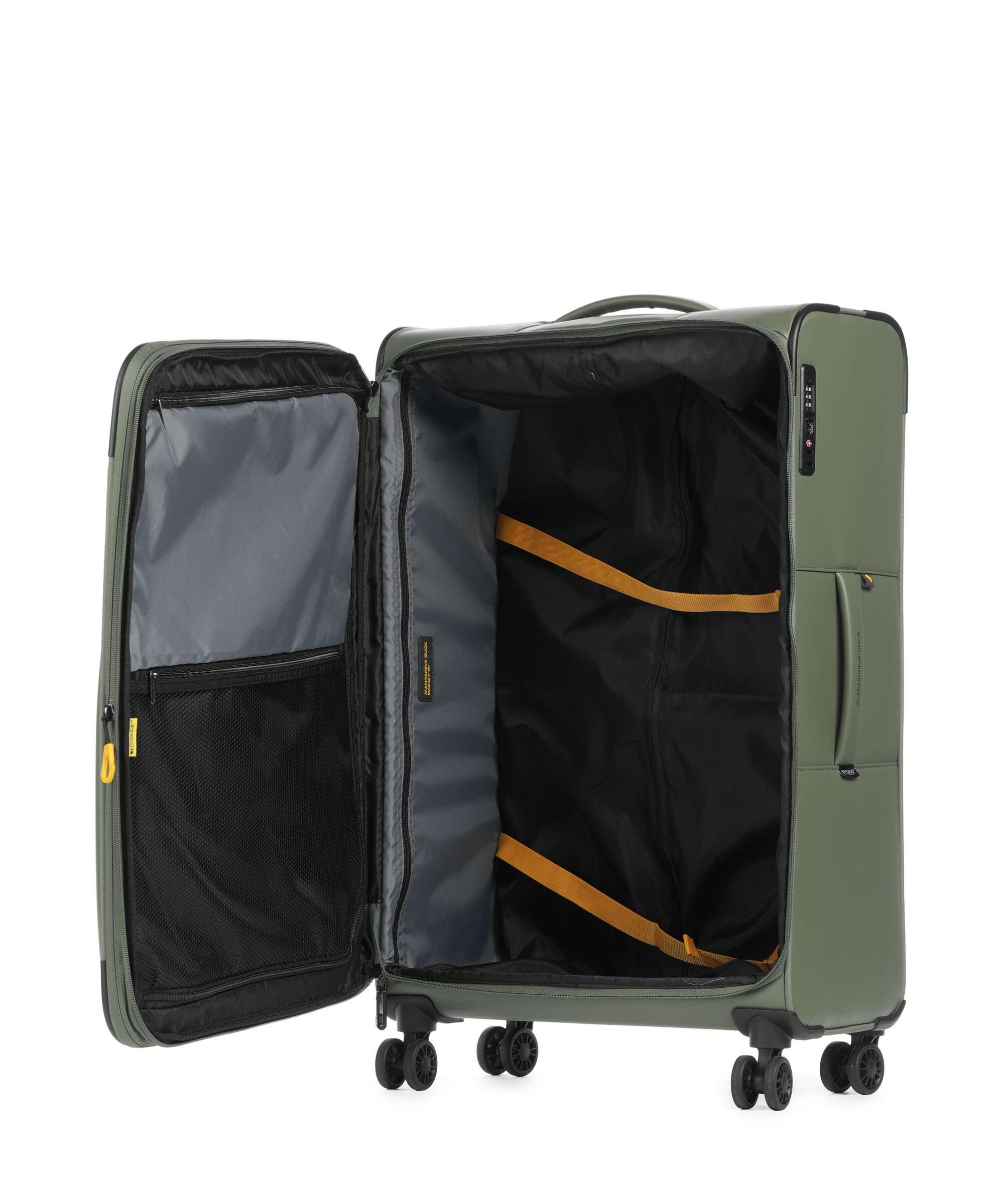 Mandarina Duck Eco Coated Walizka na 4 kołach pine green - Image 6