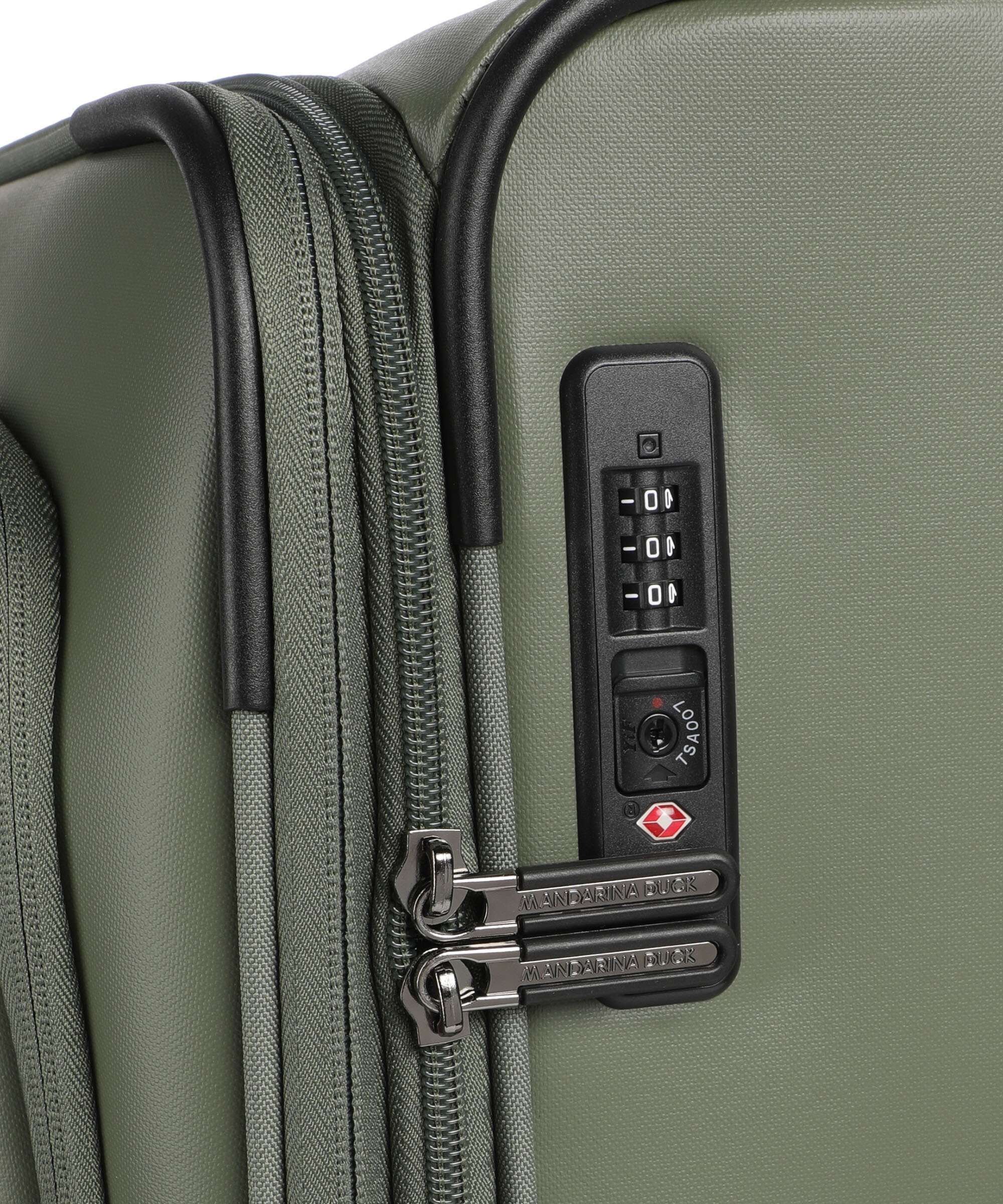 Mandarina Duck Eco Coated Walizka na 4 kołach pine green - Image 3