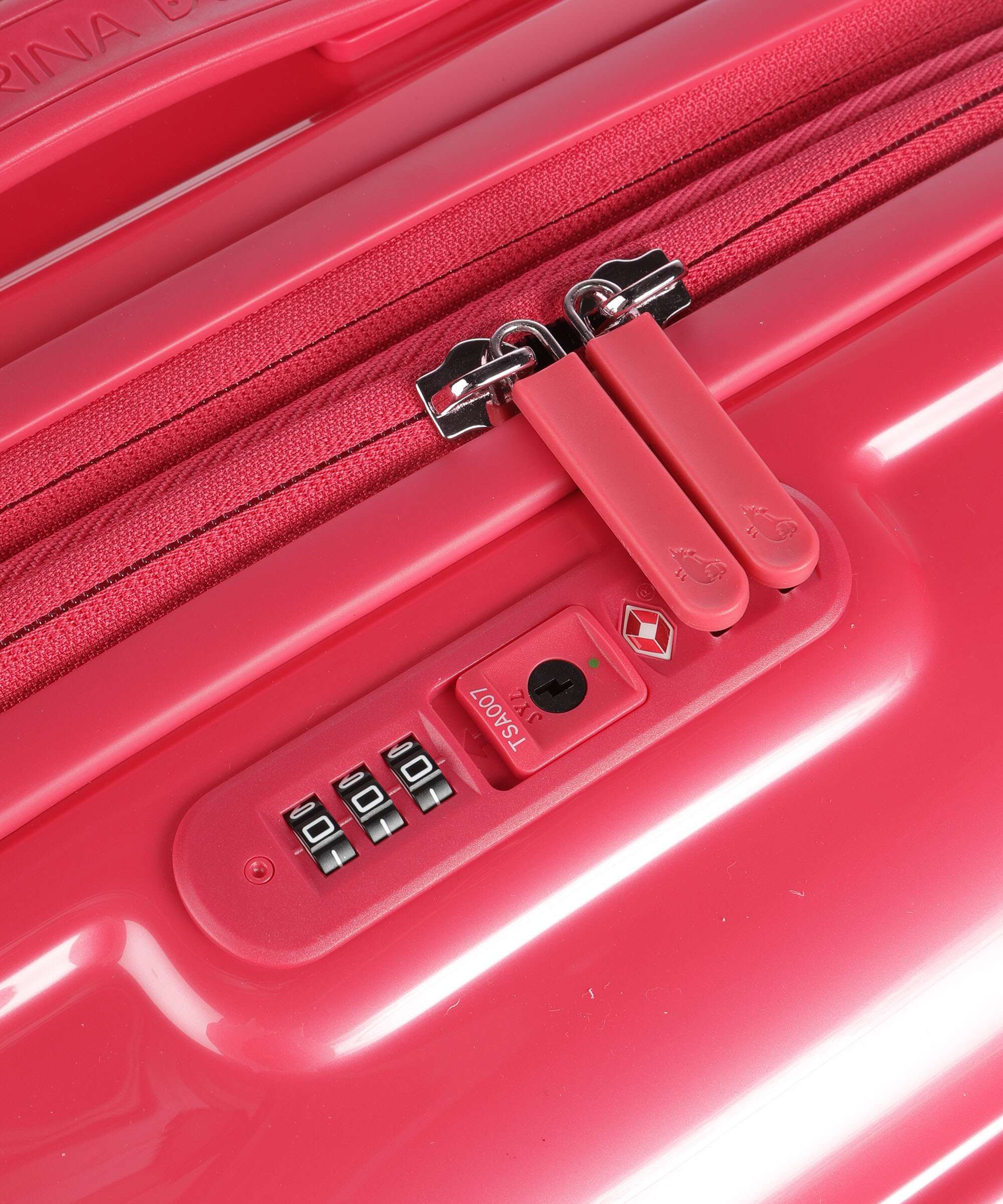Mandarina Duck Logoduck+ Metal Walizka na 4 kołach raspberry - Image 3