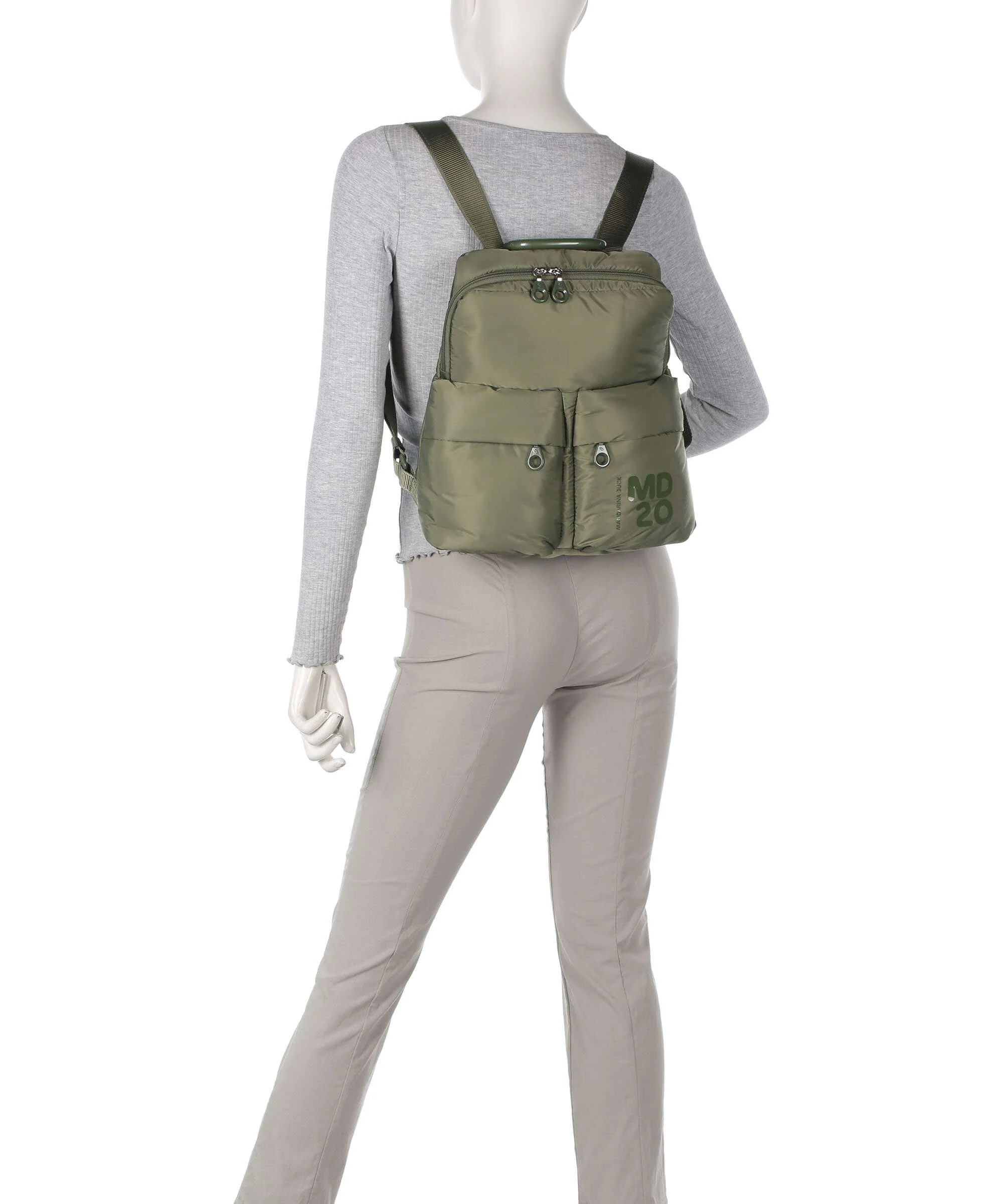 Mandarina Duck MD20 Balloon Plecak military green - Image 3